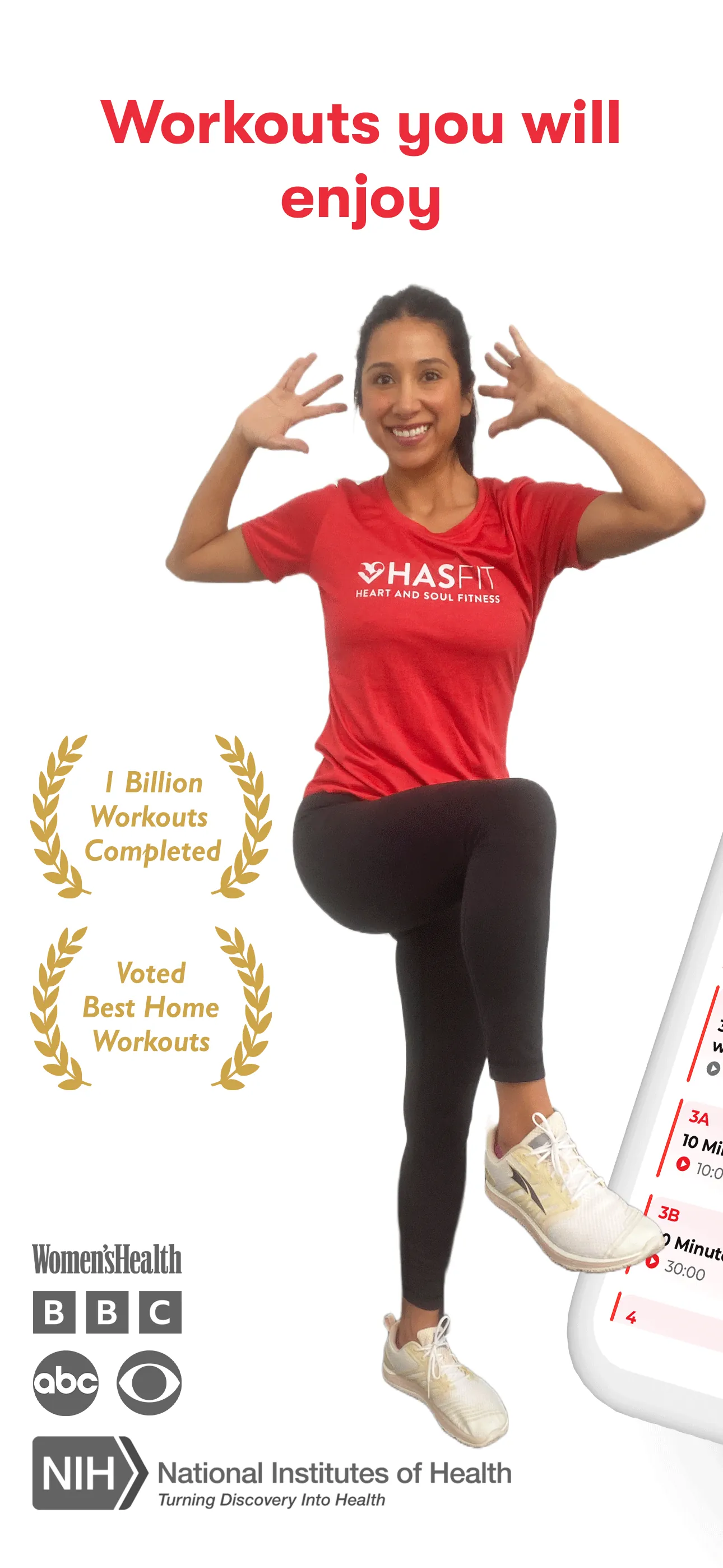 HASfit: Home Workout Routines iphone screenshot 1