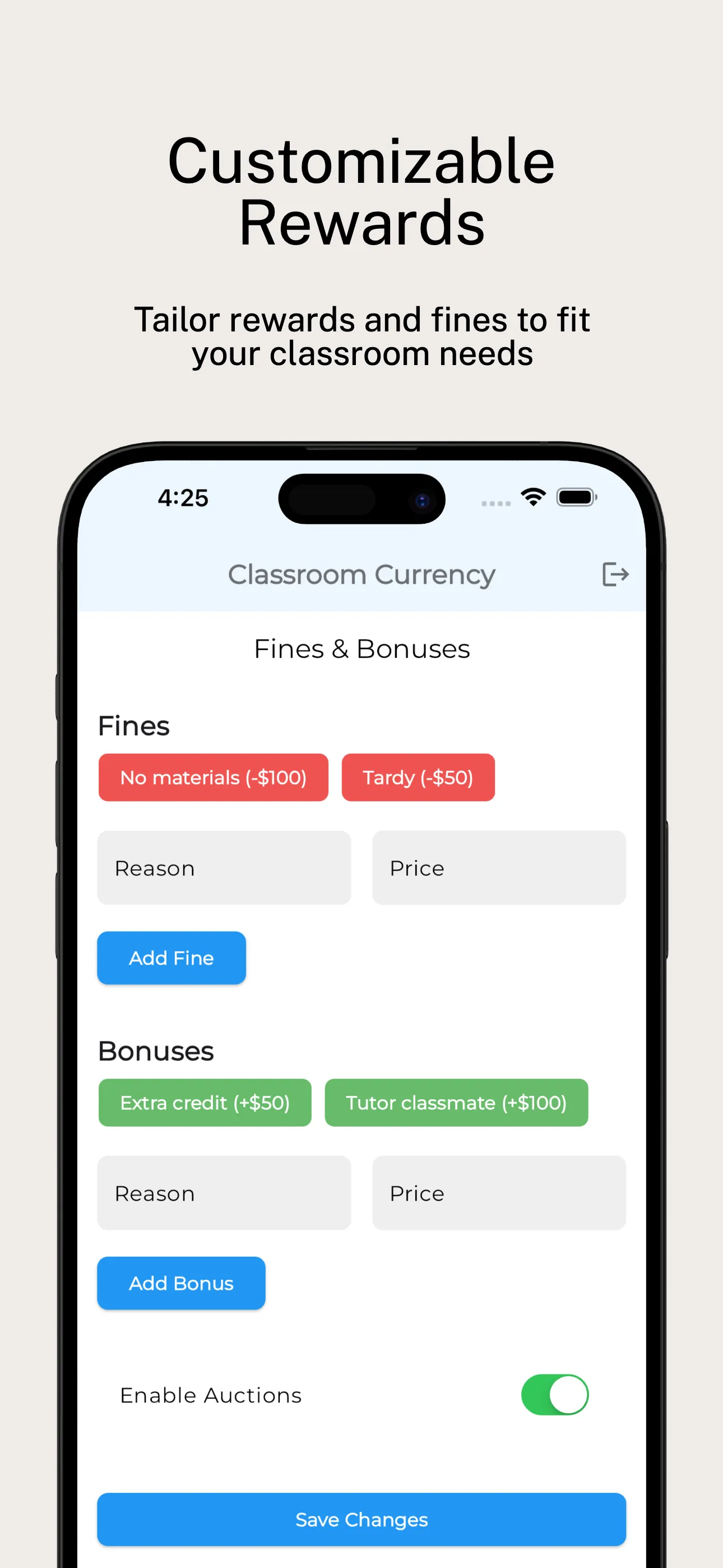 Classroom Currency iphone screenshot 4