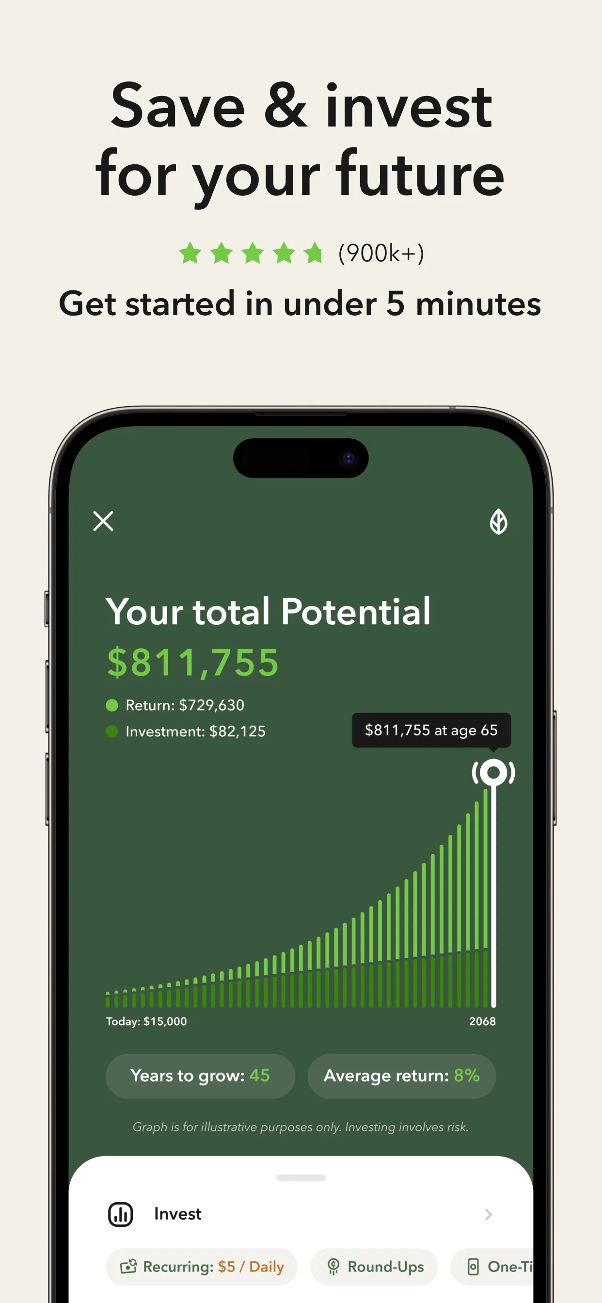 Acorns: Invest For Your Future iphone screenshot 1