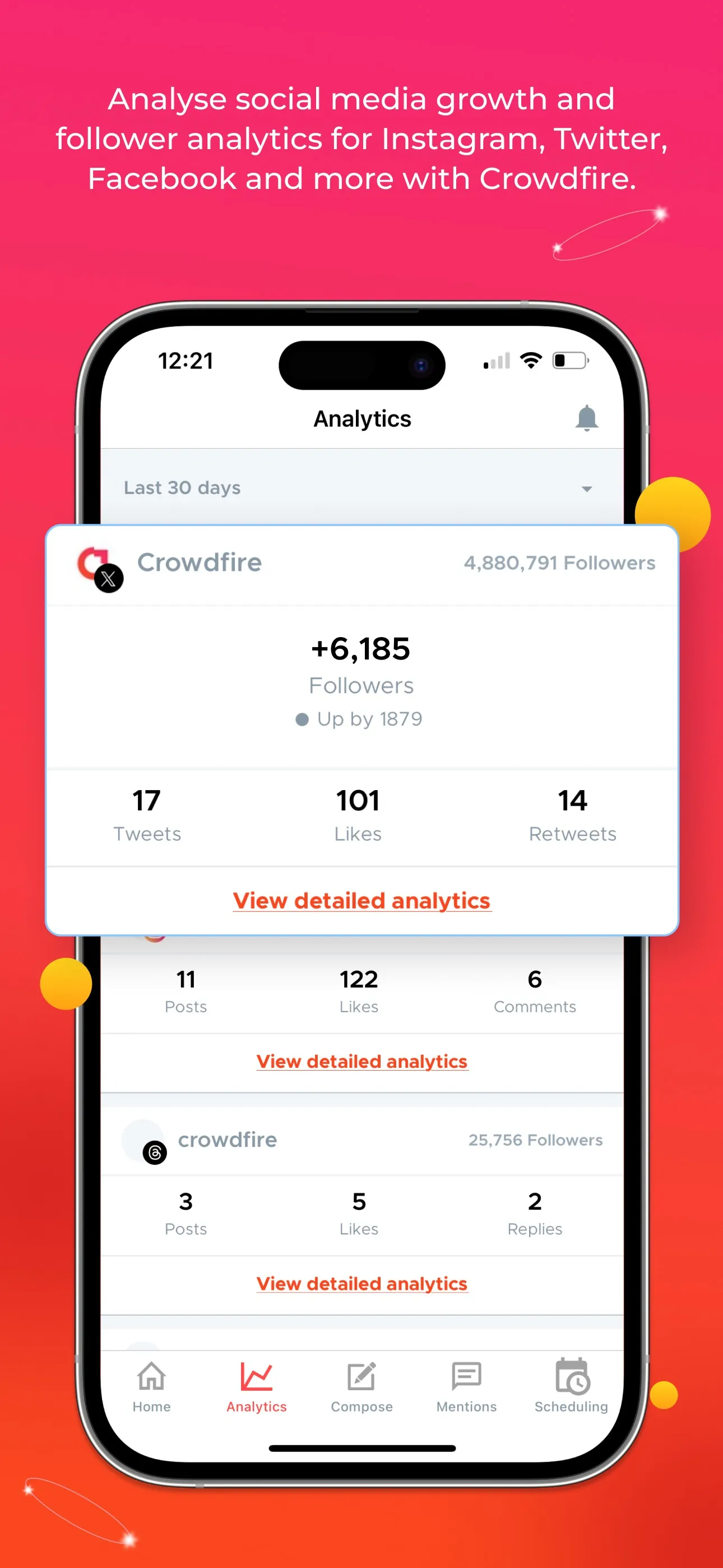 Crowdfire iphone screenshot 3