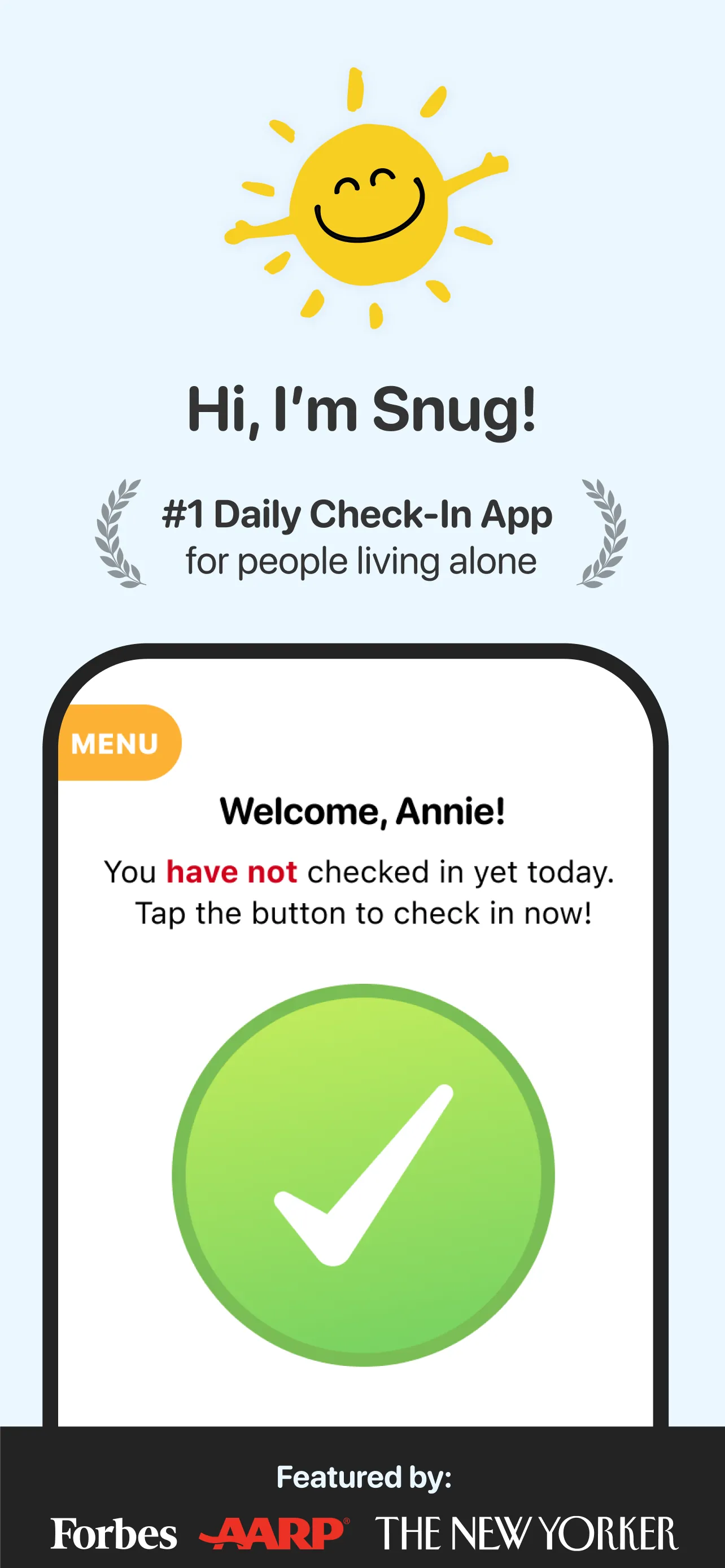 Snug Safety iphone screenshot 1