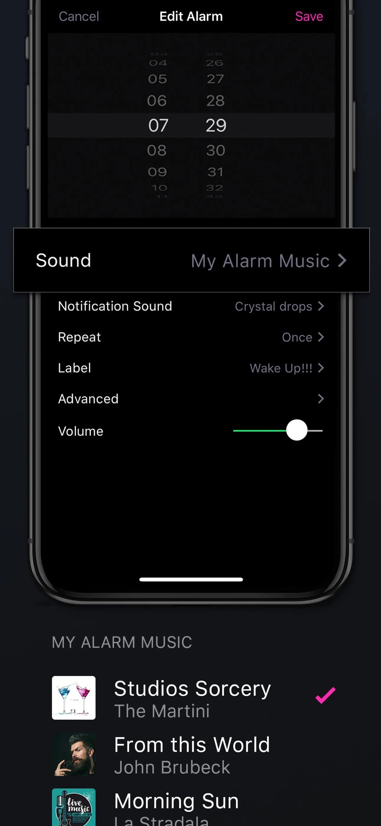 Alarm Clock - Wake up Music iphone screenshot 5