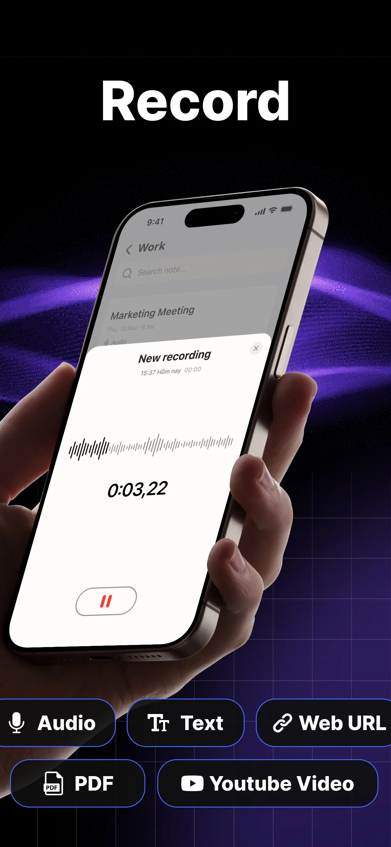 AI Smart Note Taker - Notedy iphone screenshot 2