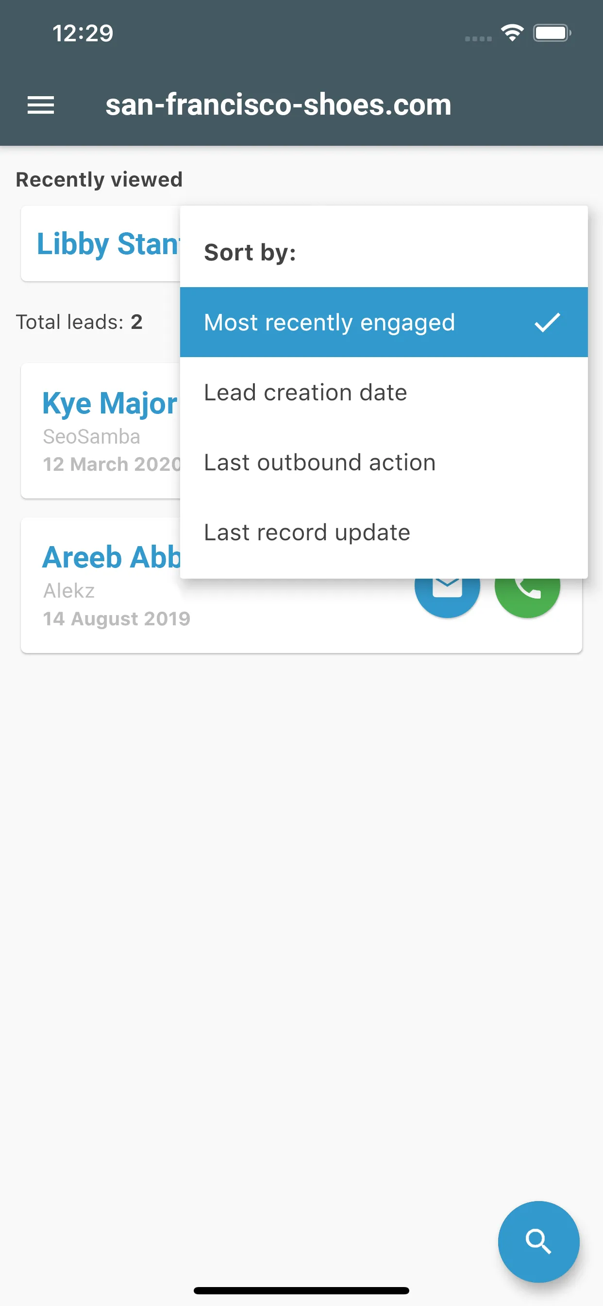 CRM Mobile by SeoSamba iphone screenshot 5