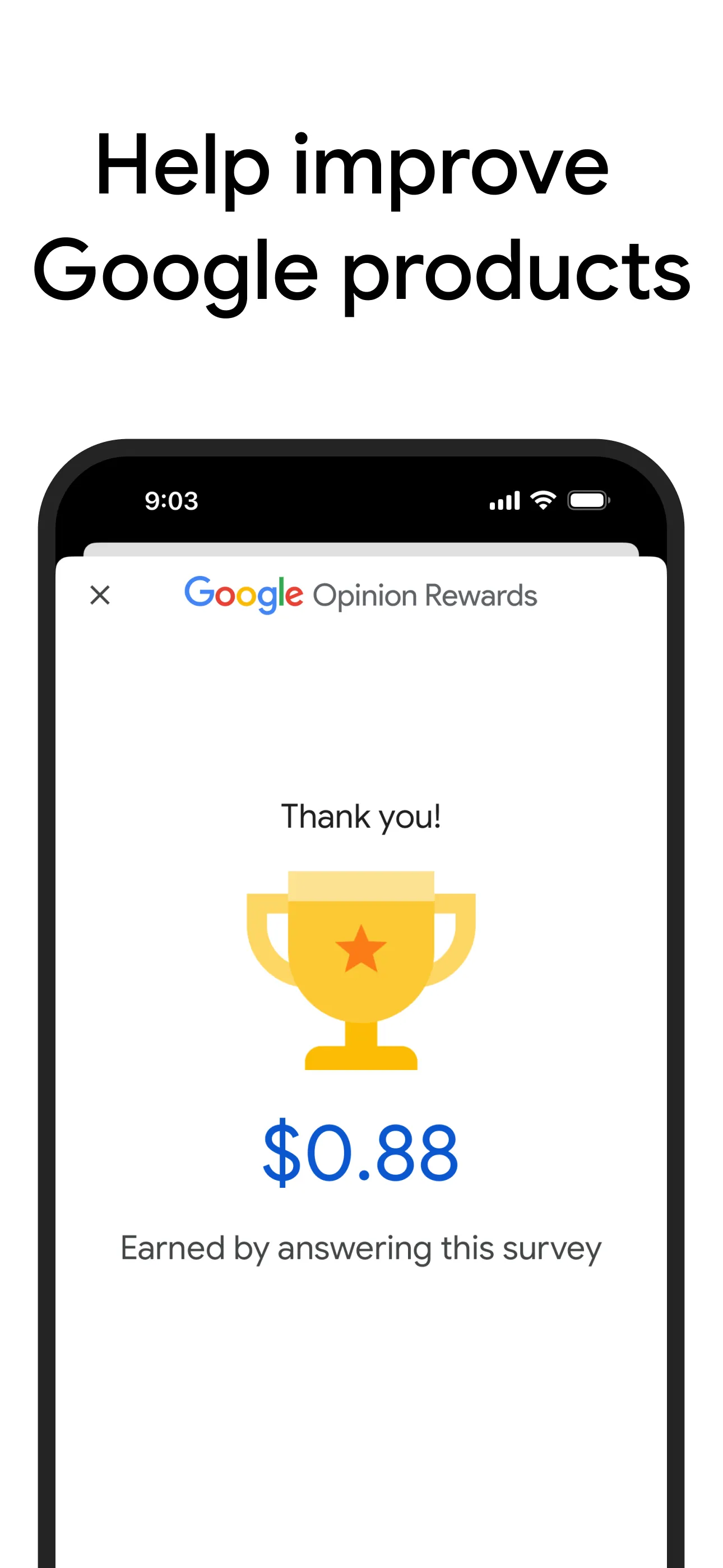 Google Opinion Rewards iphone screenshot 4