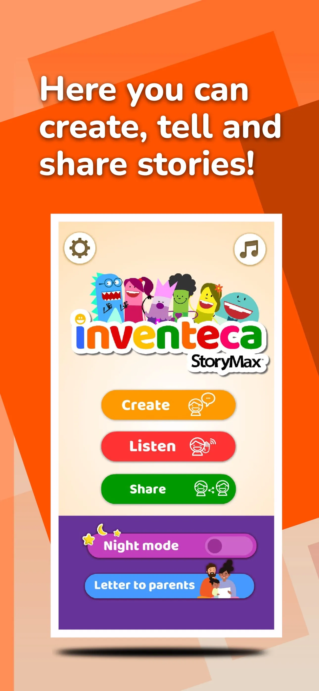 Inventeca: kids' storytelling iphone screenshot 1
