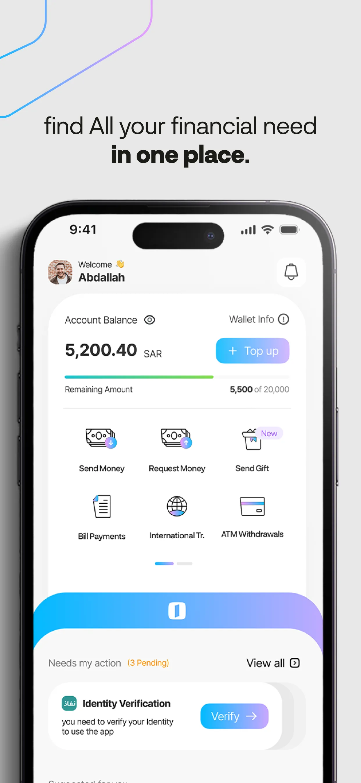 AlinmaPay E-Wallet iphone screenshot 2