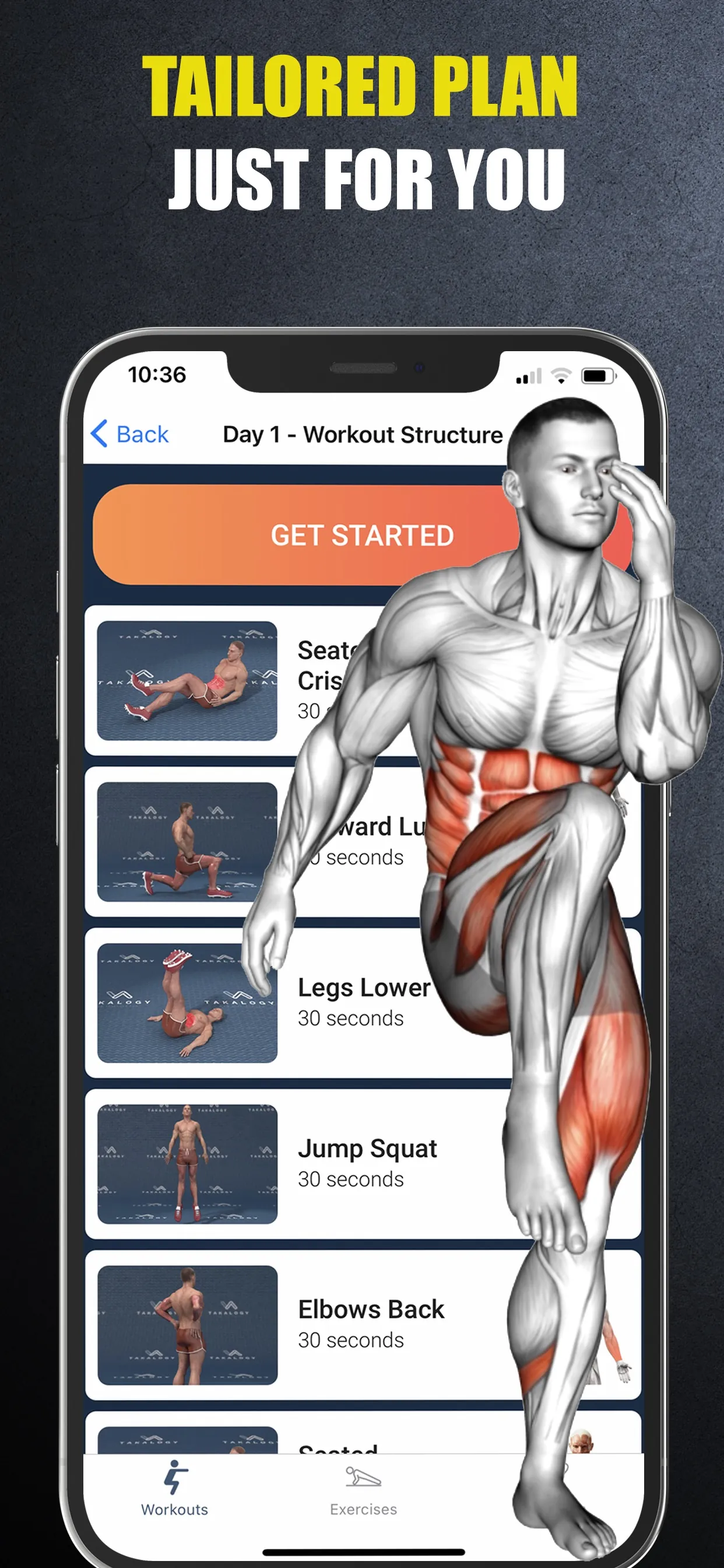 Home Workout - Fitness Planner iphone screenshot 6