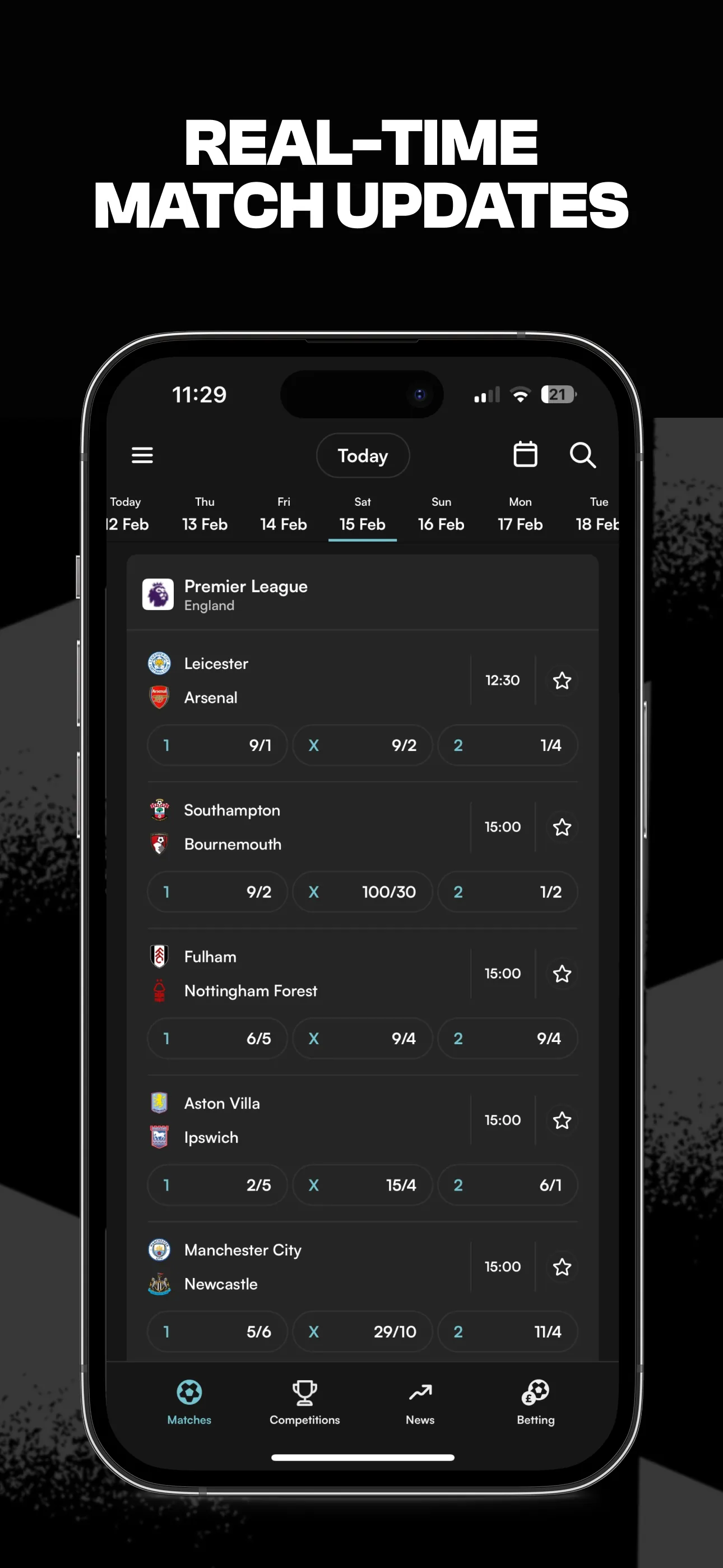 GOAL Live Scores iphone screenshot 2