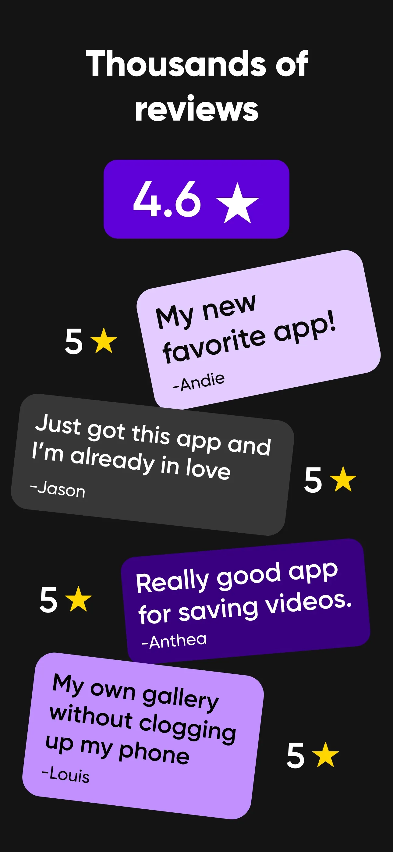 Faves - cloud video storage iphone screenshot 2