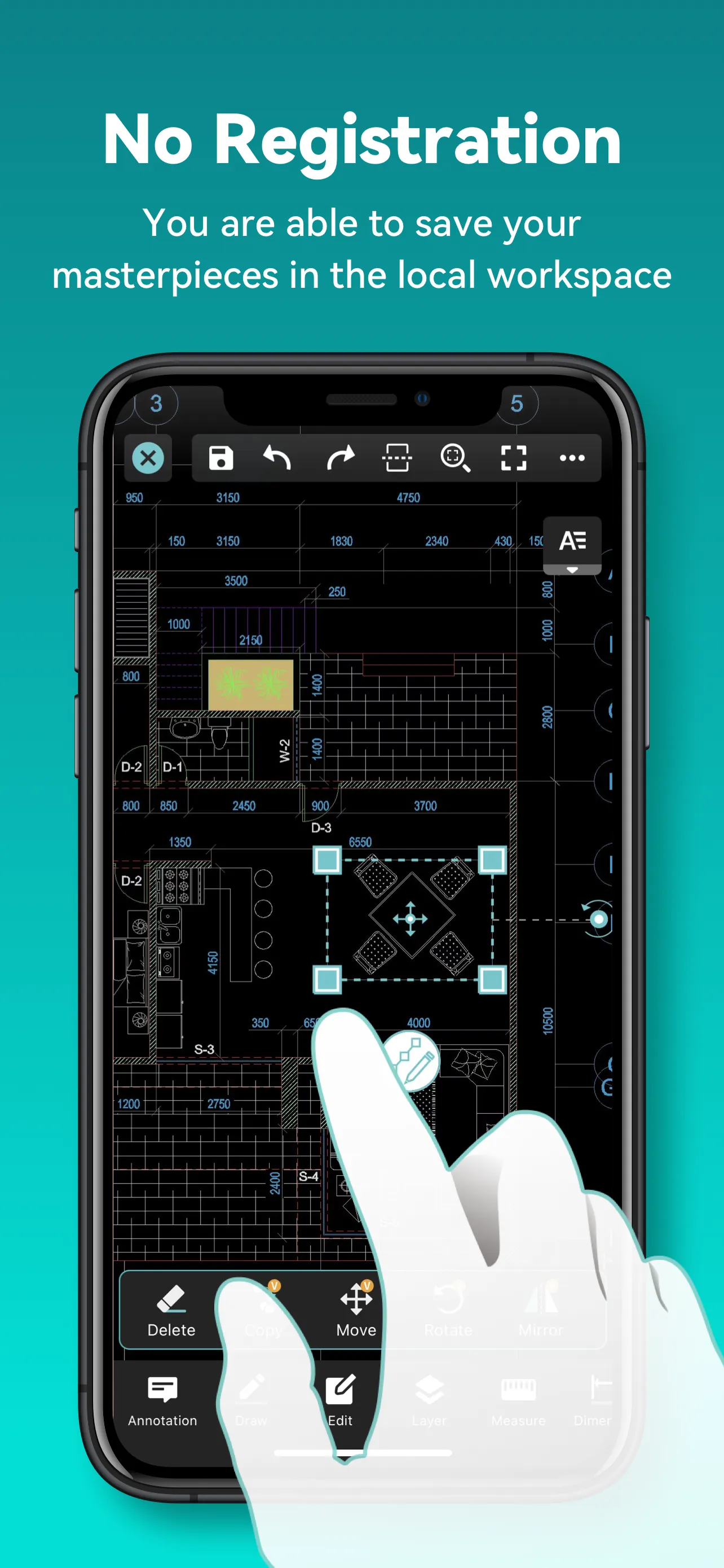 DWG FastView-CAD Viewer&Editor iphone screenshot 5