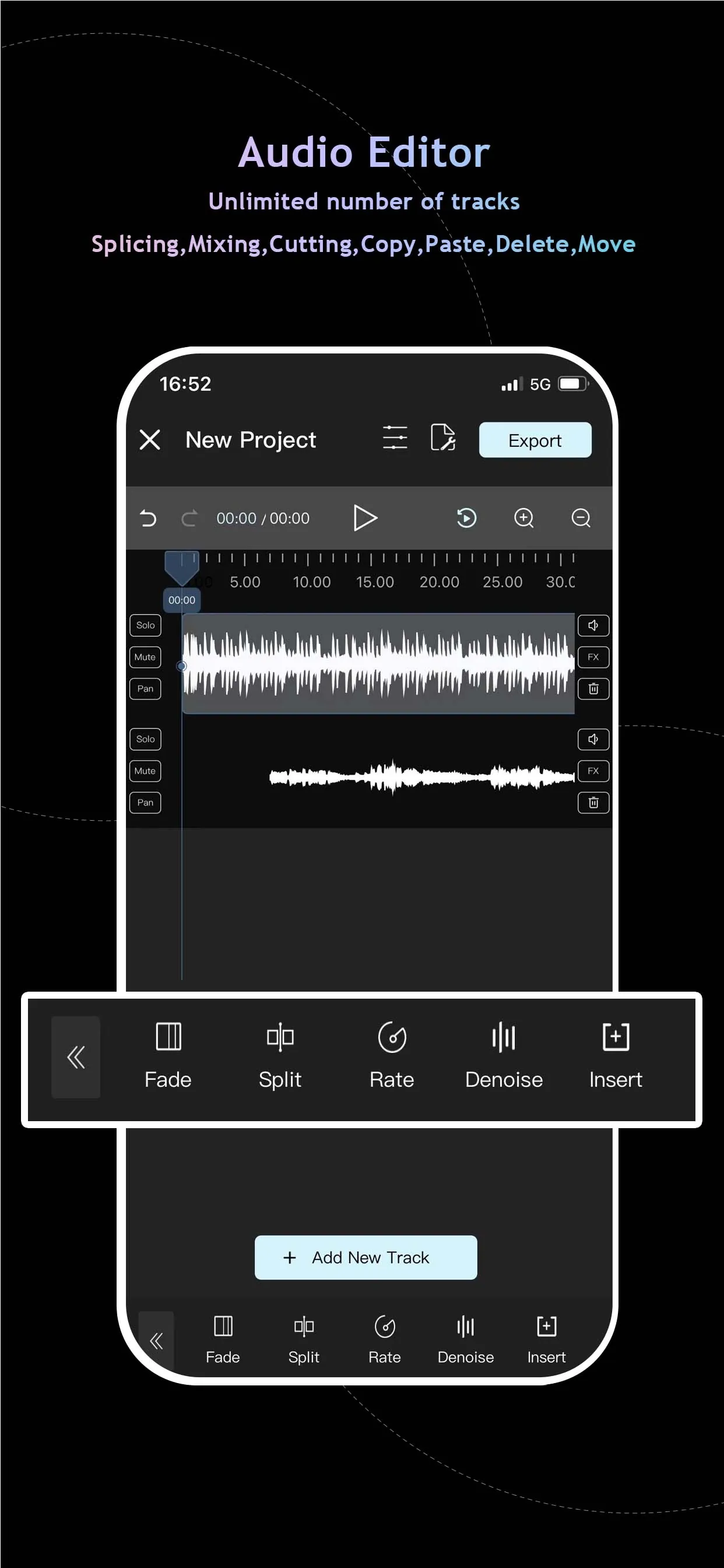 Audio Editor : Audiolab iphone screenshot 1