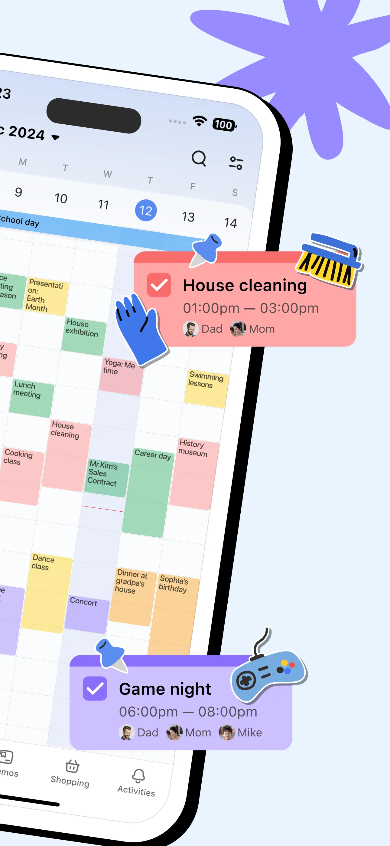 Shared Family Calendar: FamCal iphone screenshot 2