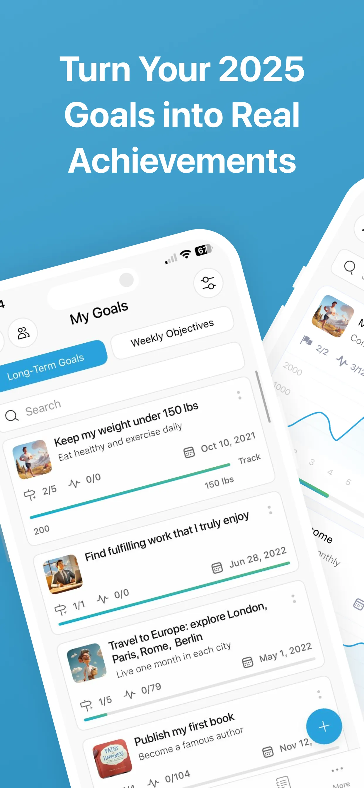 Goal Tracker & Routine Planner iphone screenshot 1
