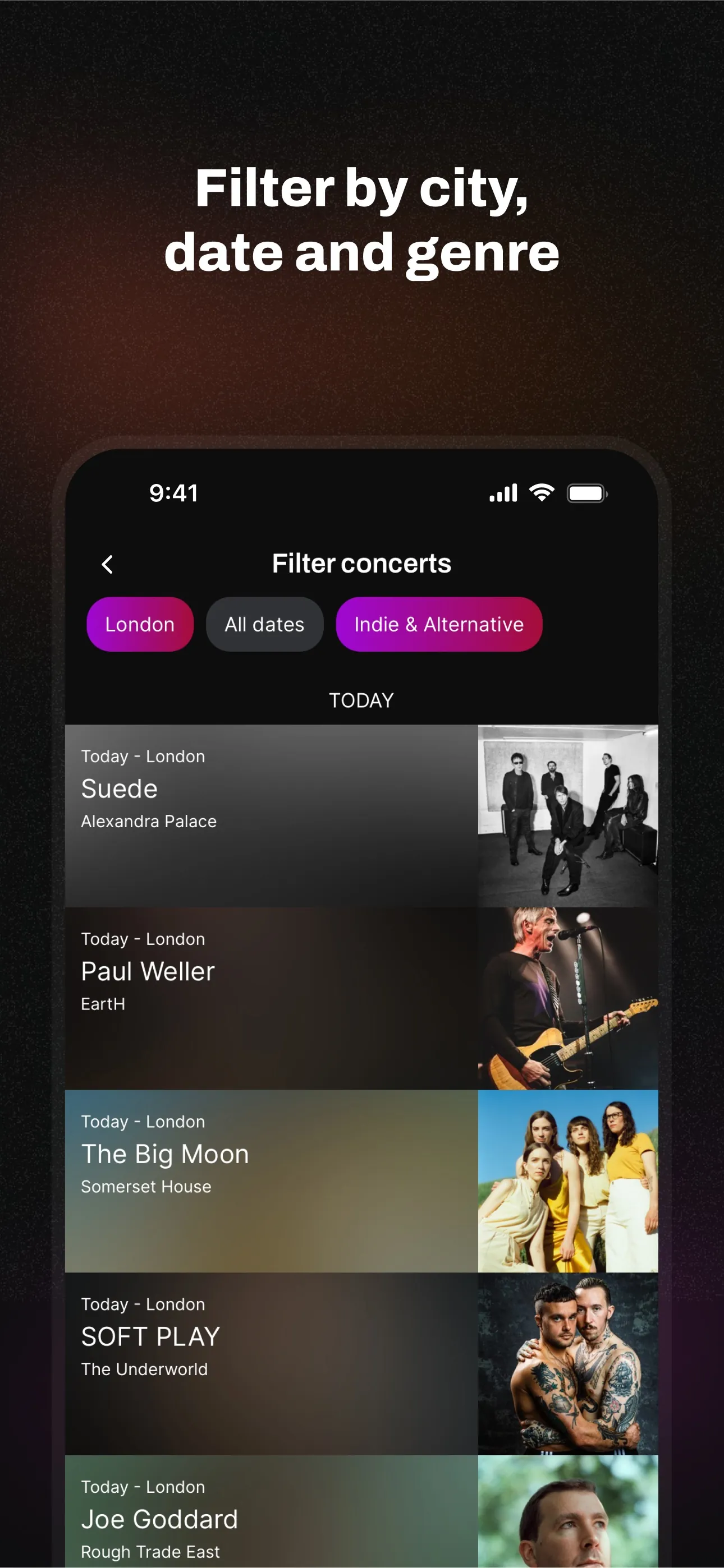 Songkick Concerts iphone screenshot 6