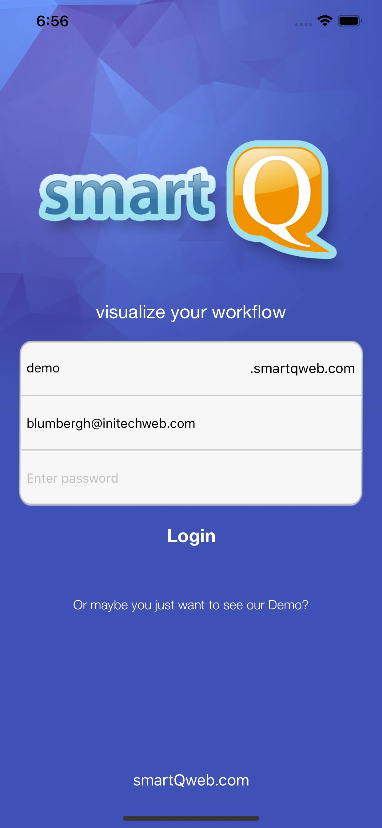 smartQ - workflow management iphone screenshot 1