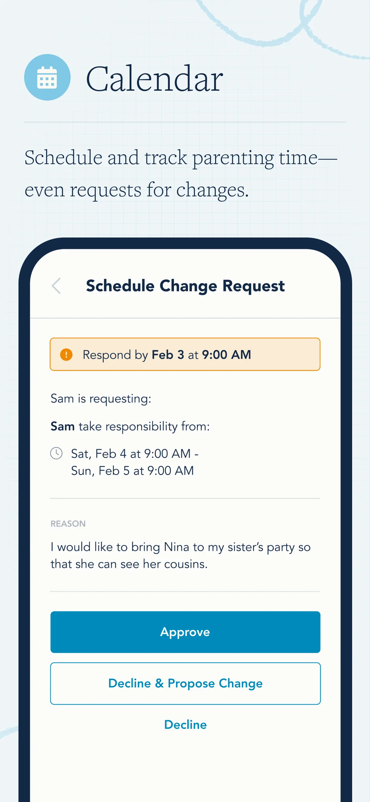 OurFamilyWizard Co-Parent App iphone screenshot 7