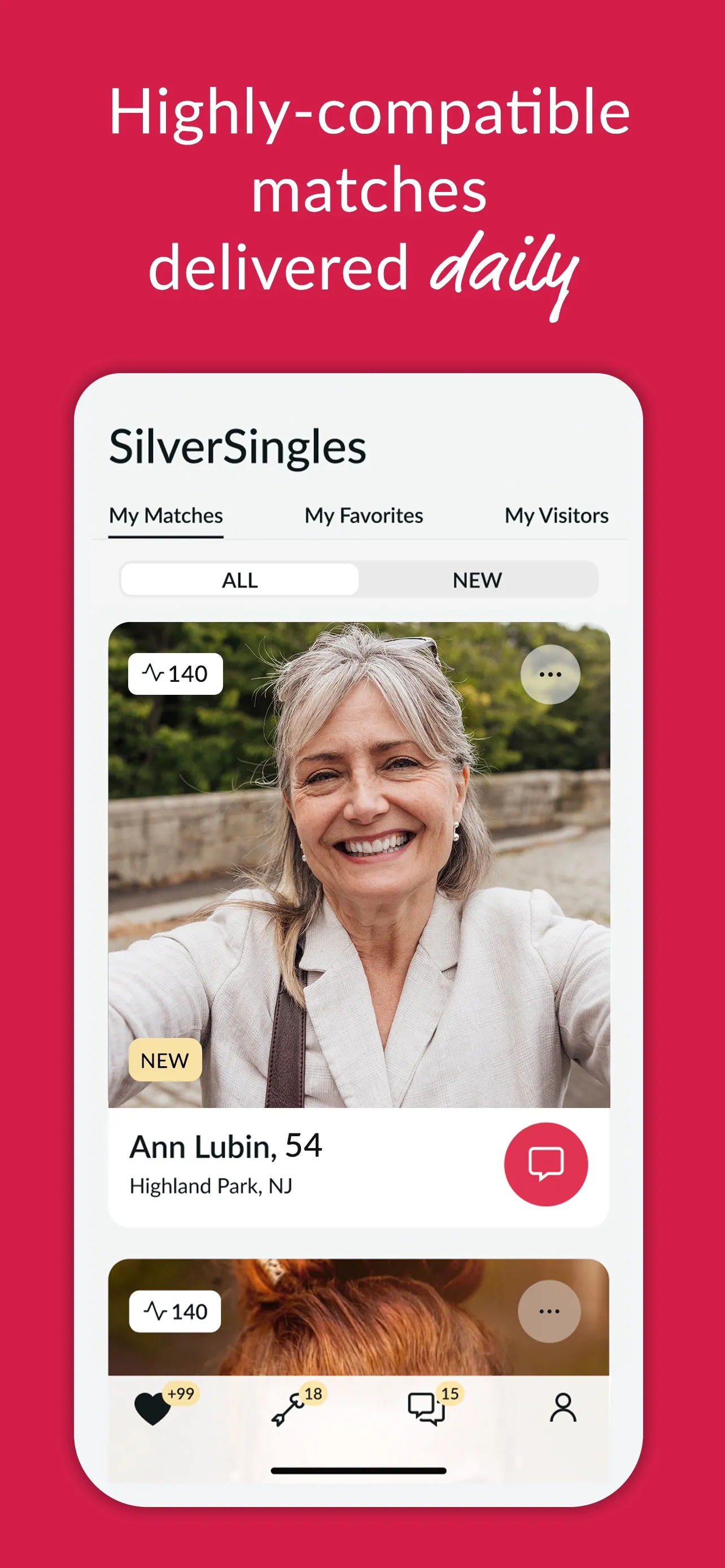 SilverSingles: Mature Dating iphone screenshot 2