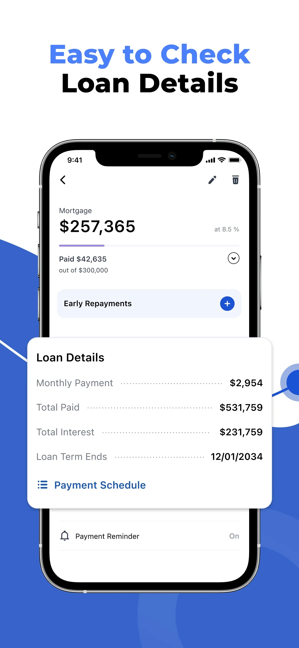 Amortization Loan Calculator + iphone screenshot 3
