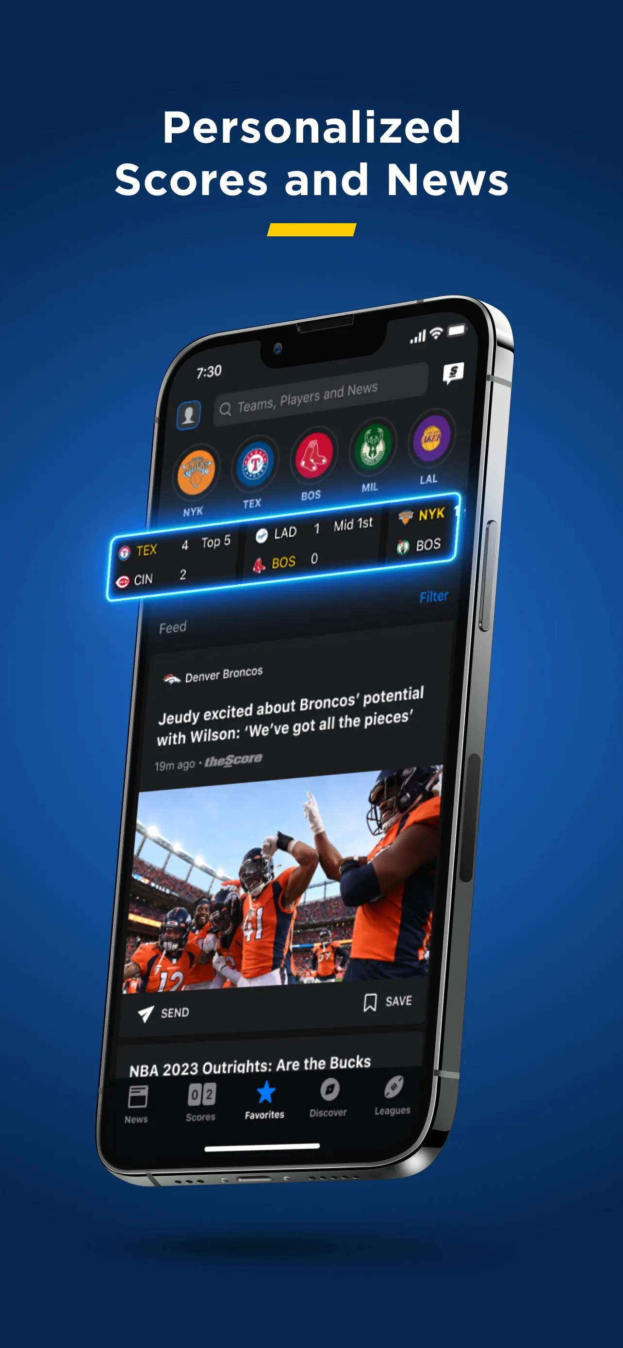 theScore: Sports News & Scores iphone screenshot 2