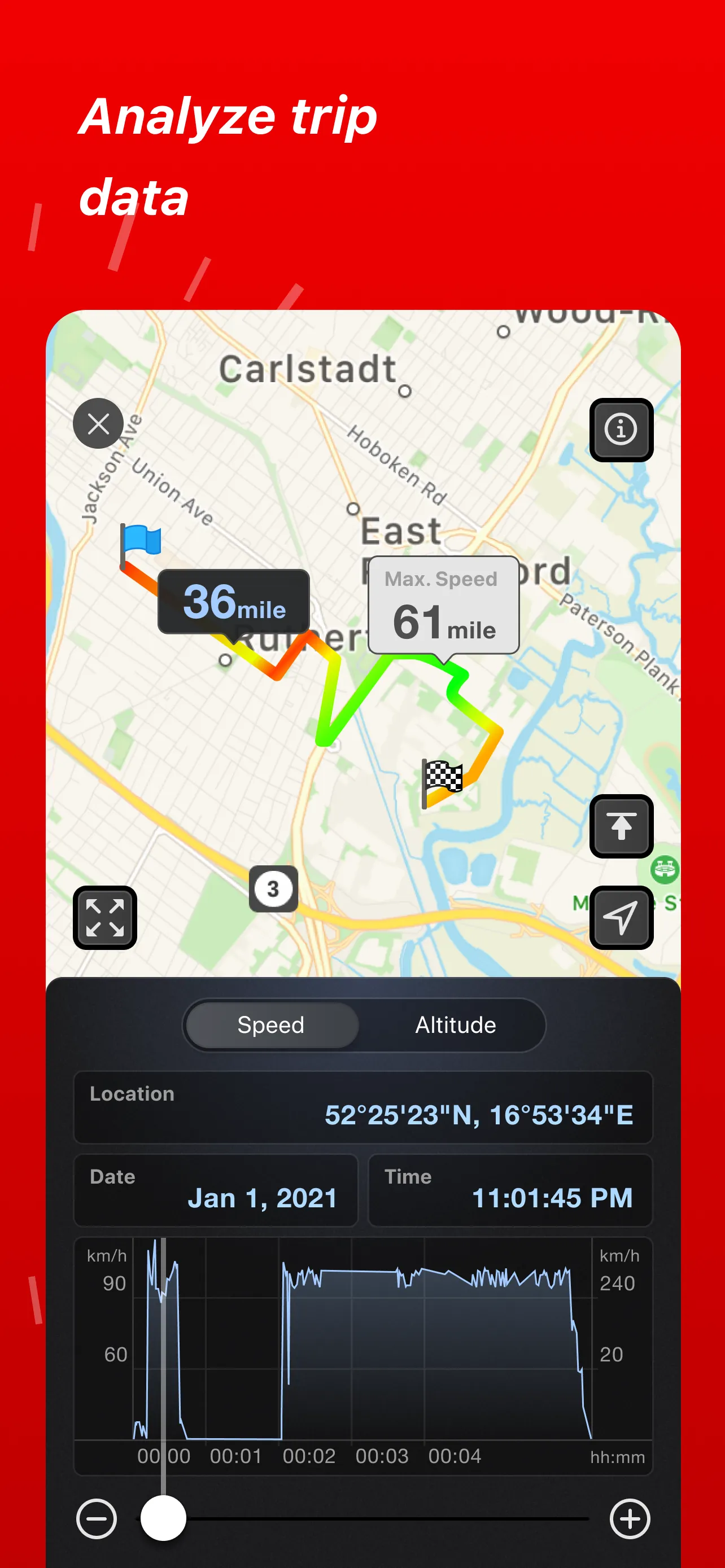 Speed Tracker: GPS Speedometer iphone screenshot 8