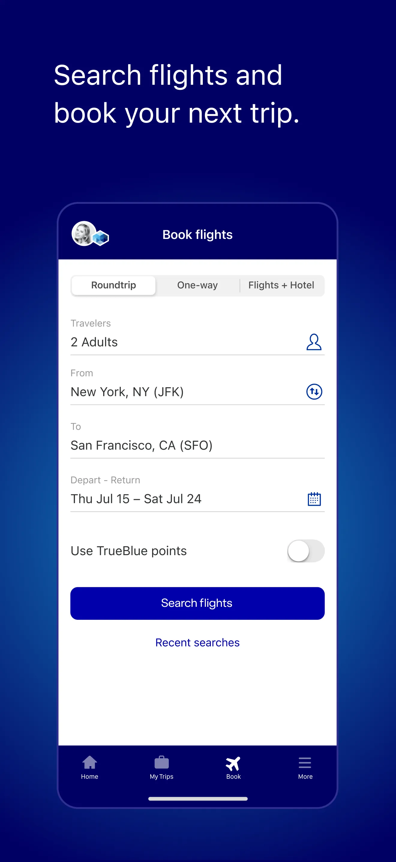 JetBlue - Book & manage trips iphone screenshot 5