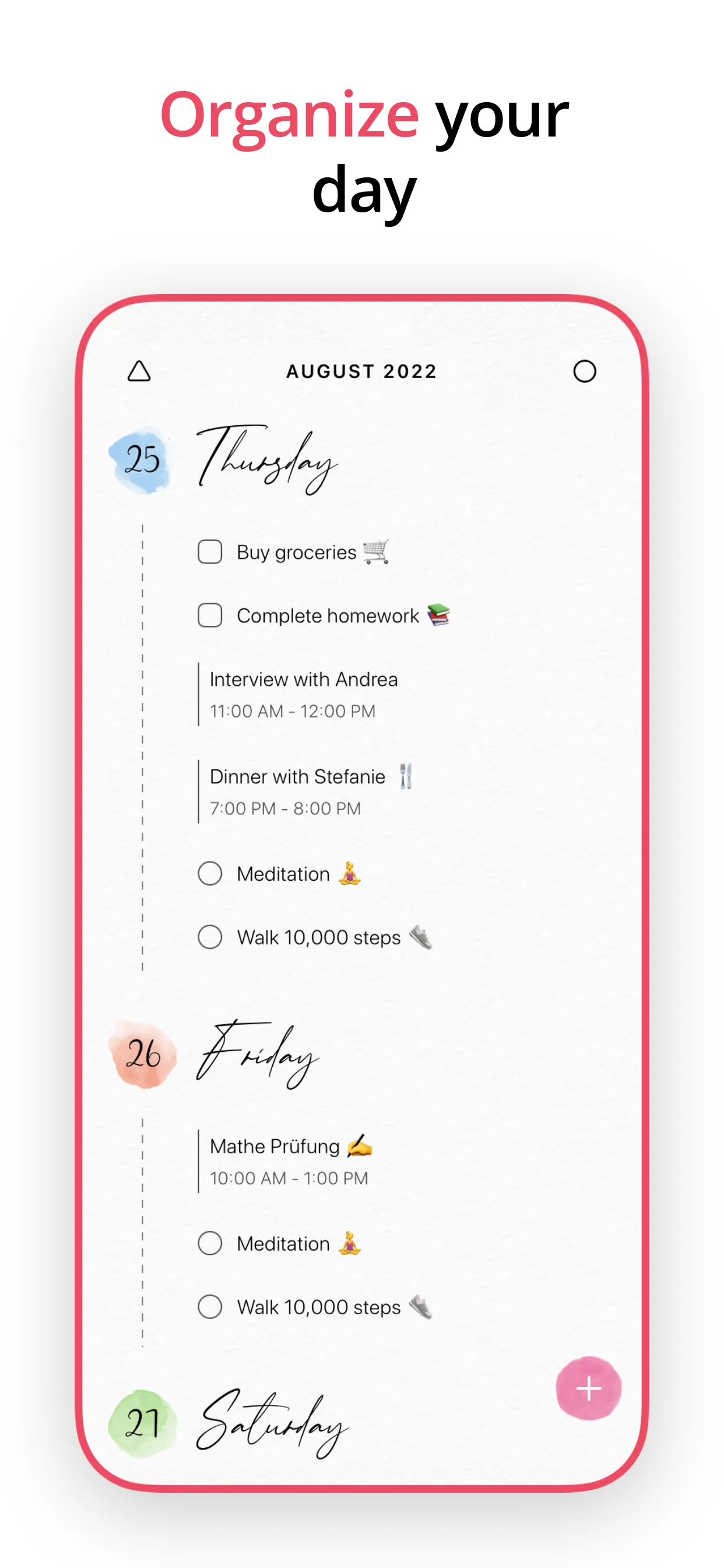 2025 Planner & Agenda - Floret iphone screenshot 4