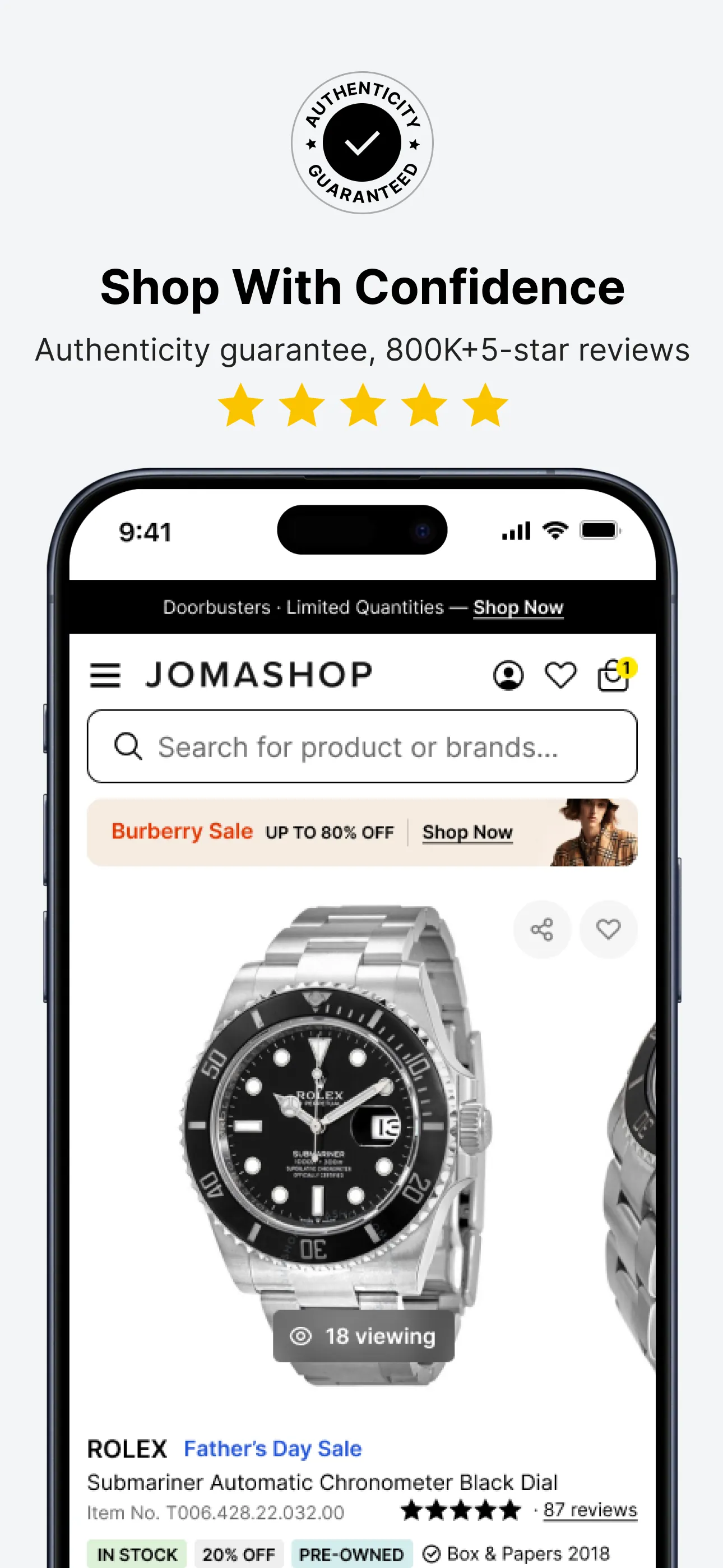 Jomashop - Designer Shopping iphone screenshot 2