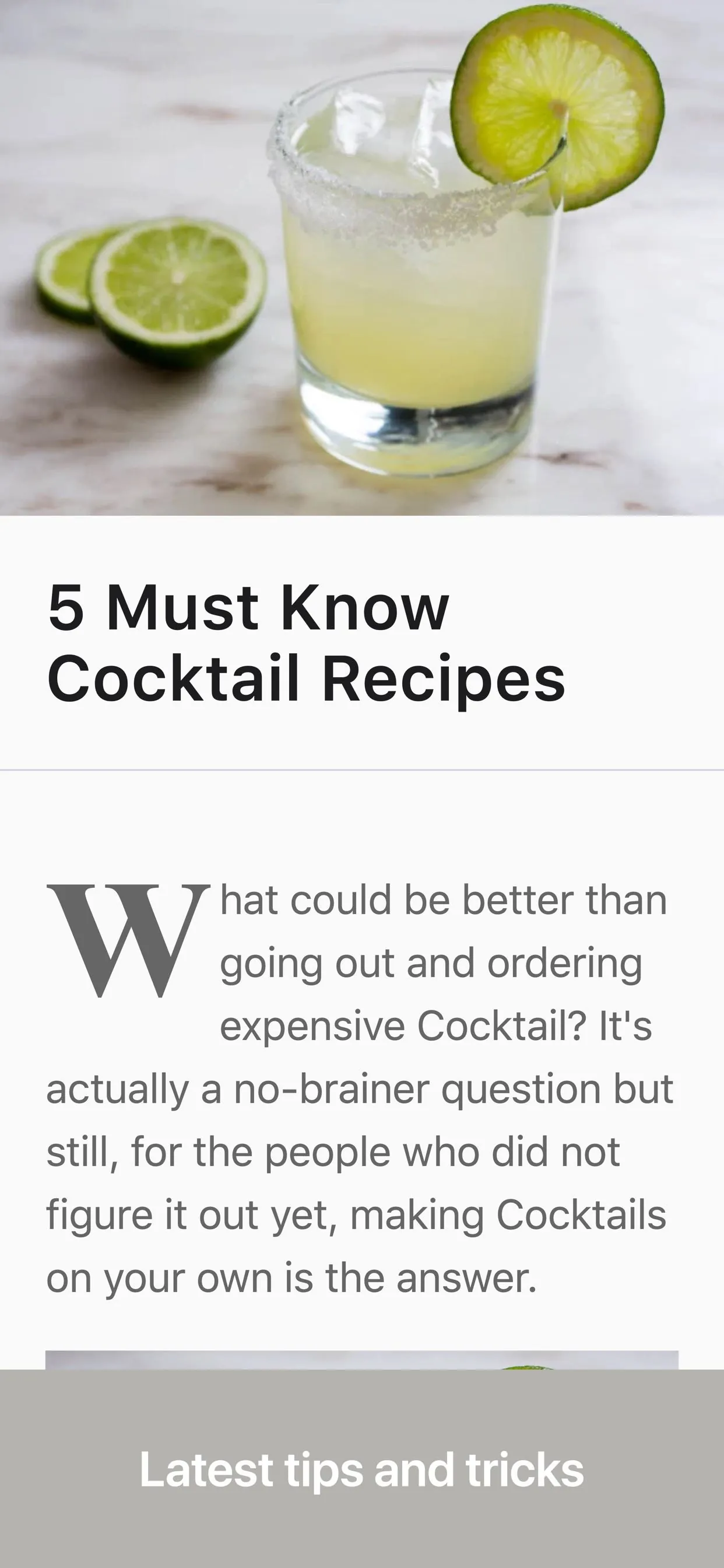 Cocktail Recipes - Drink Mixer iphone screenshot 4
