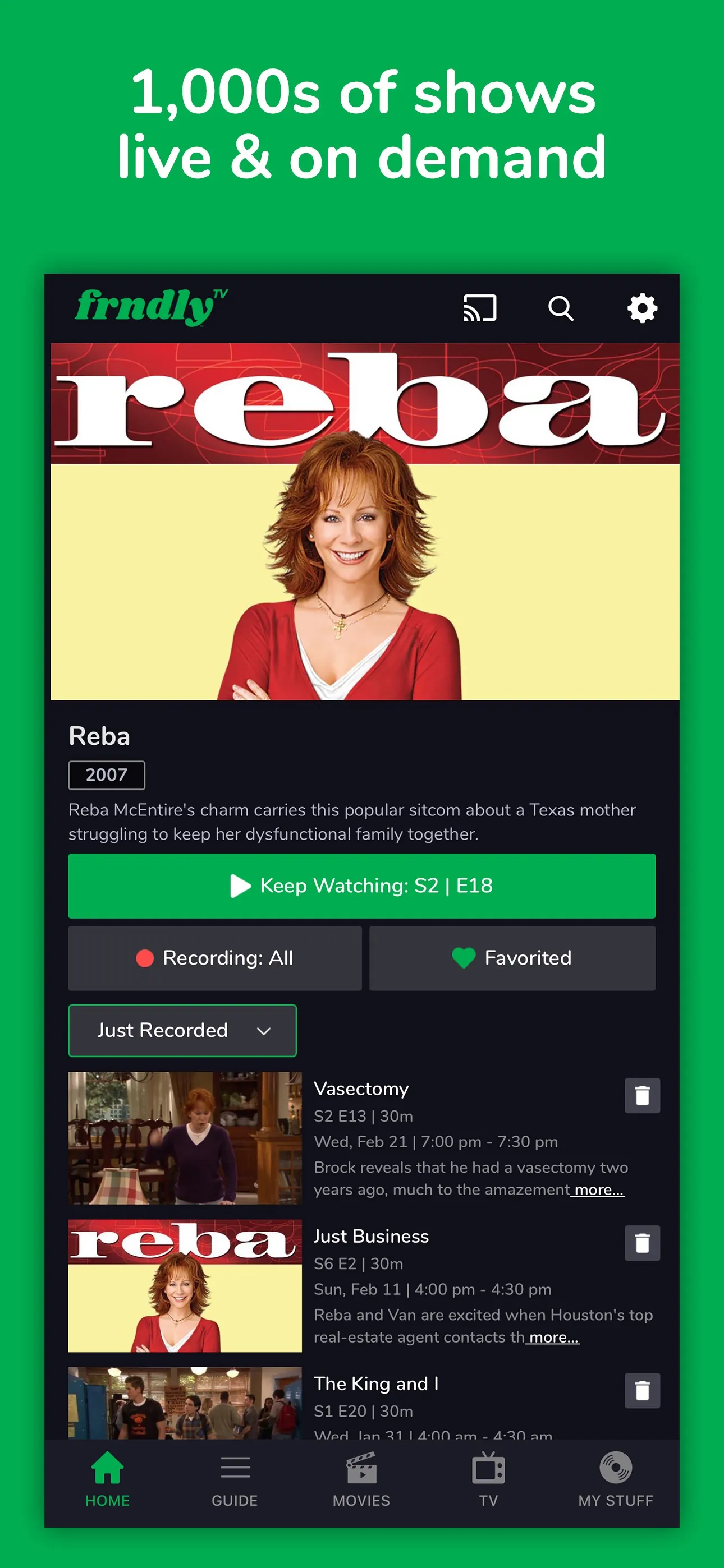 Frndly TV iphone screenshot 3
