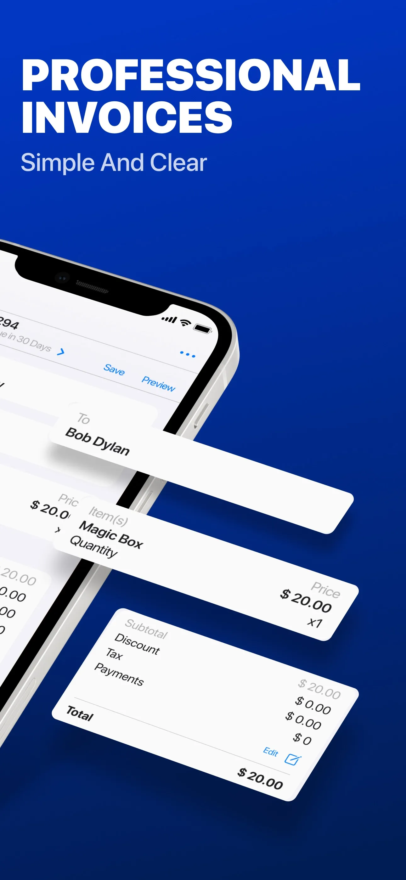 Invoice Maker - Docly iphone screenshot 2