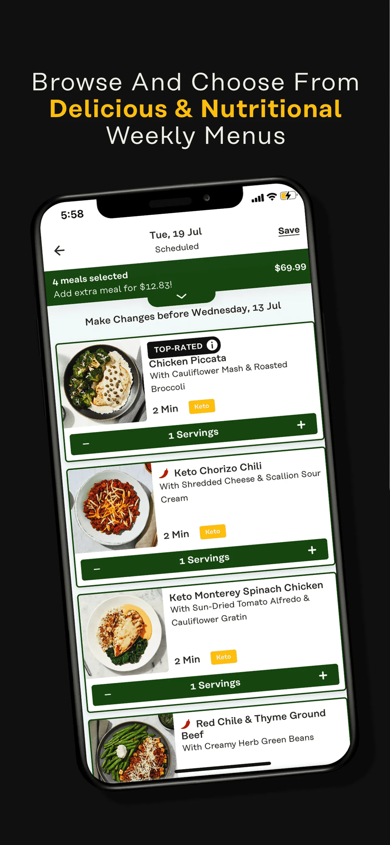 Factor_ Prepared Meal Delivery iphone screenshot 2