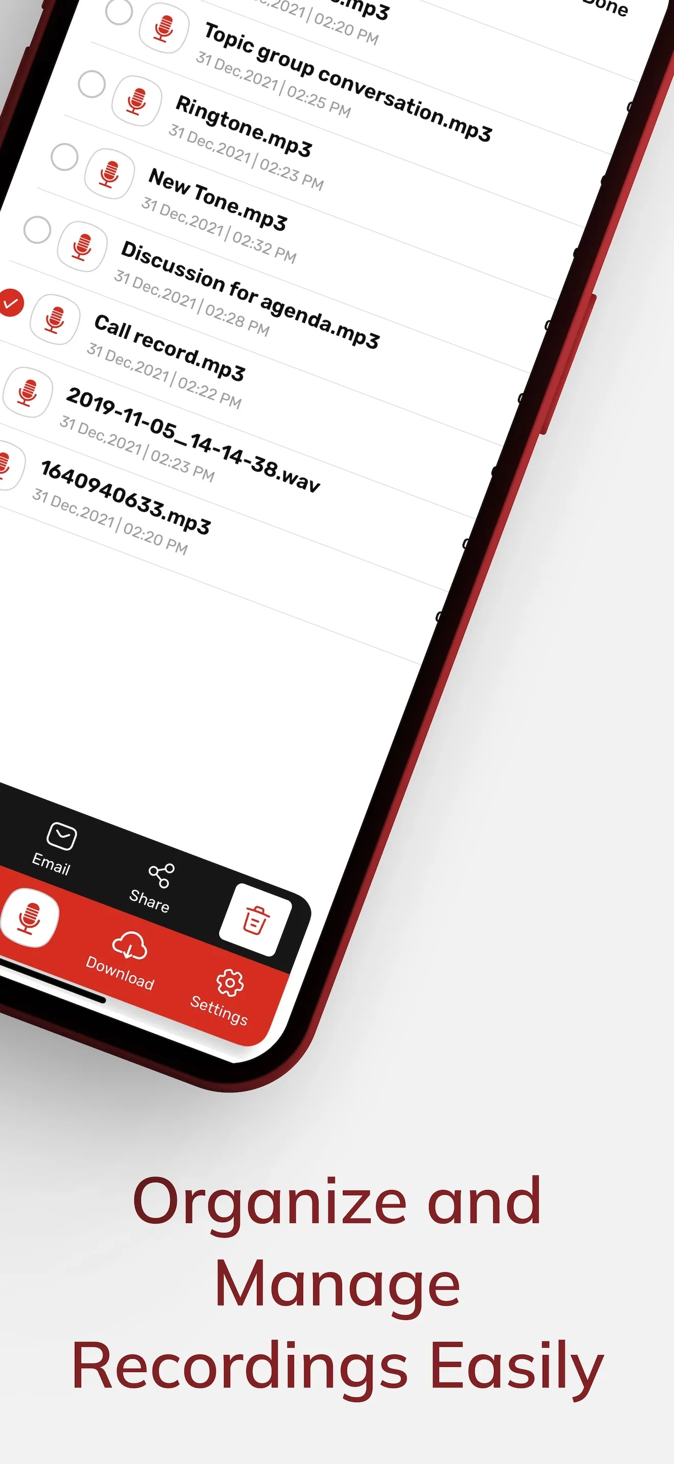 Mp3 Recorder Voice Memo App iphone screenshot 3