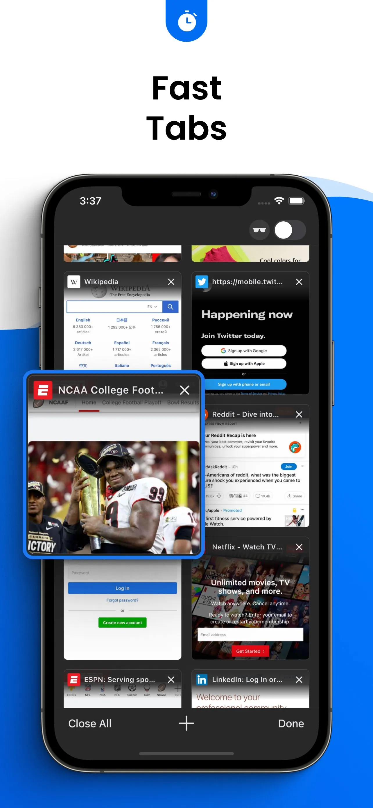 Halt: AdBlock Browser iphone screenshot 6