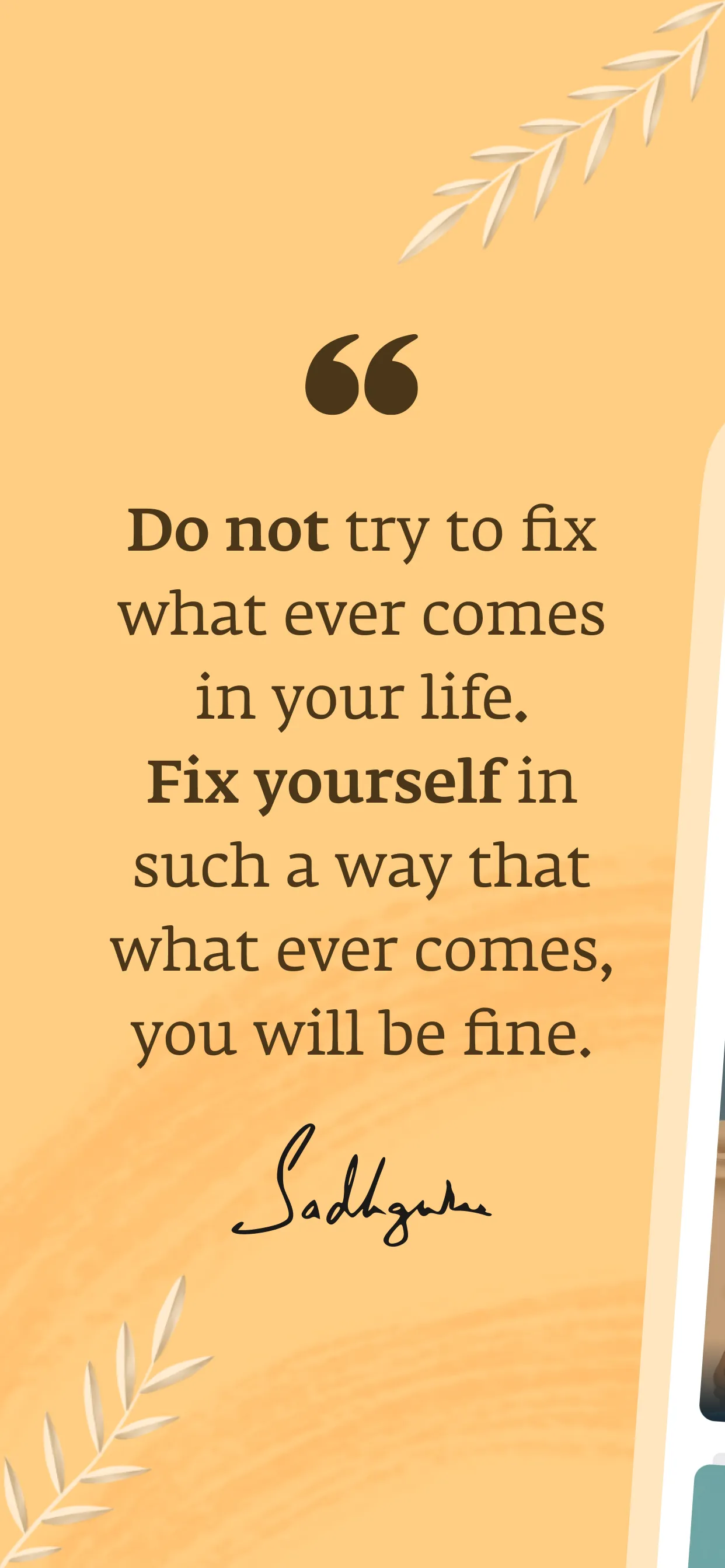 Sadhguru- Yoga & Meditation iphone screenshot 1