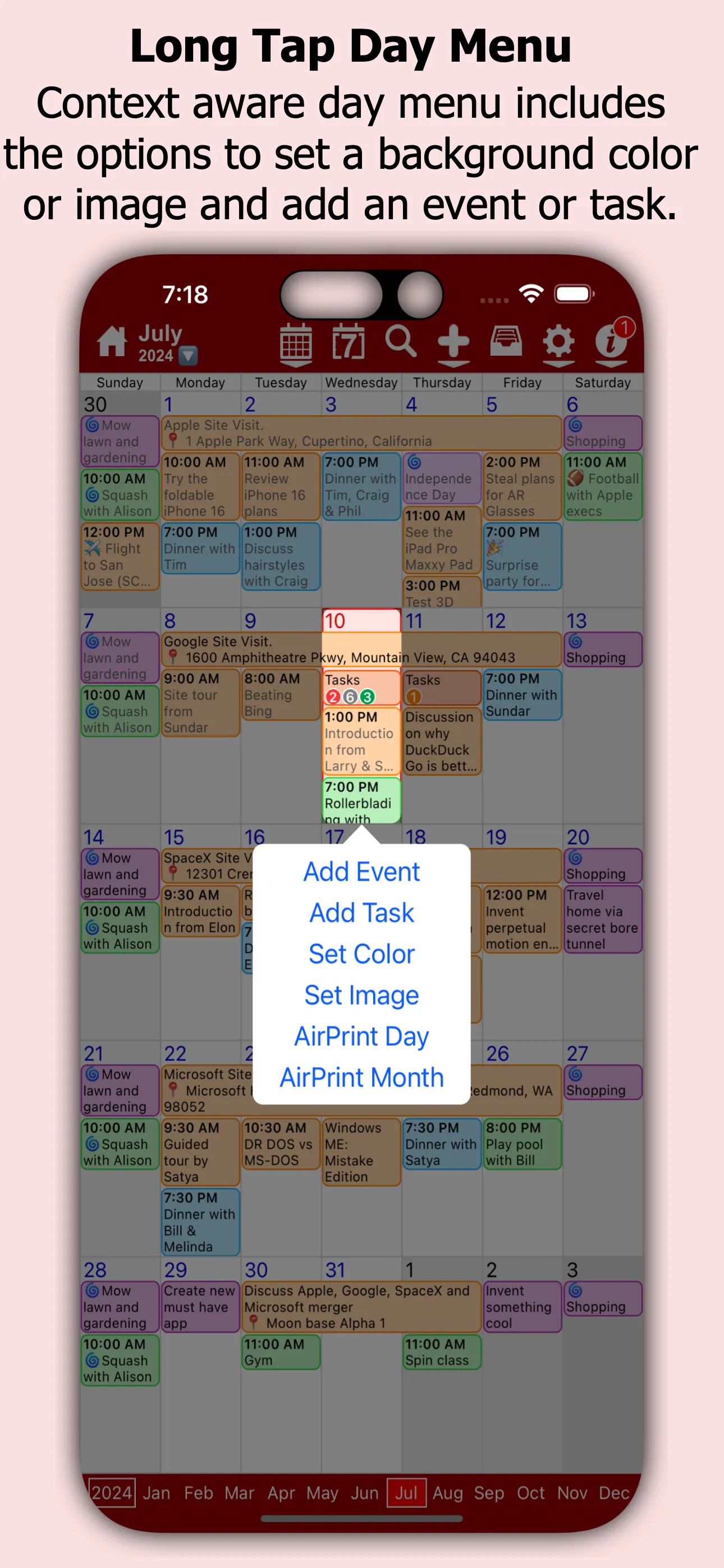 myCal PRO Planner iphone screenshot 3