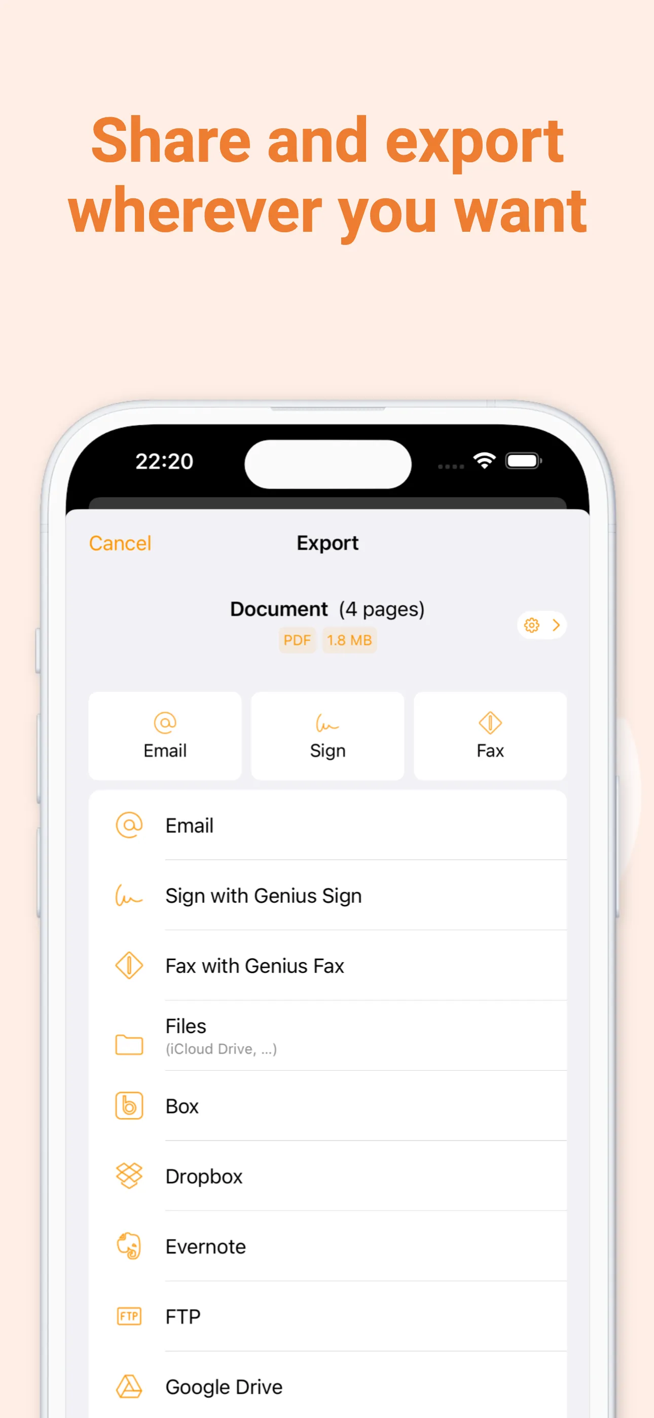 Scanner App: Genius Scan iphone screenshot 6