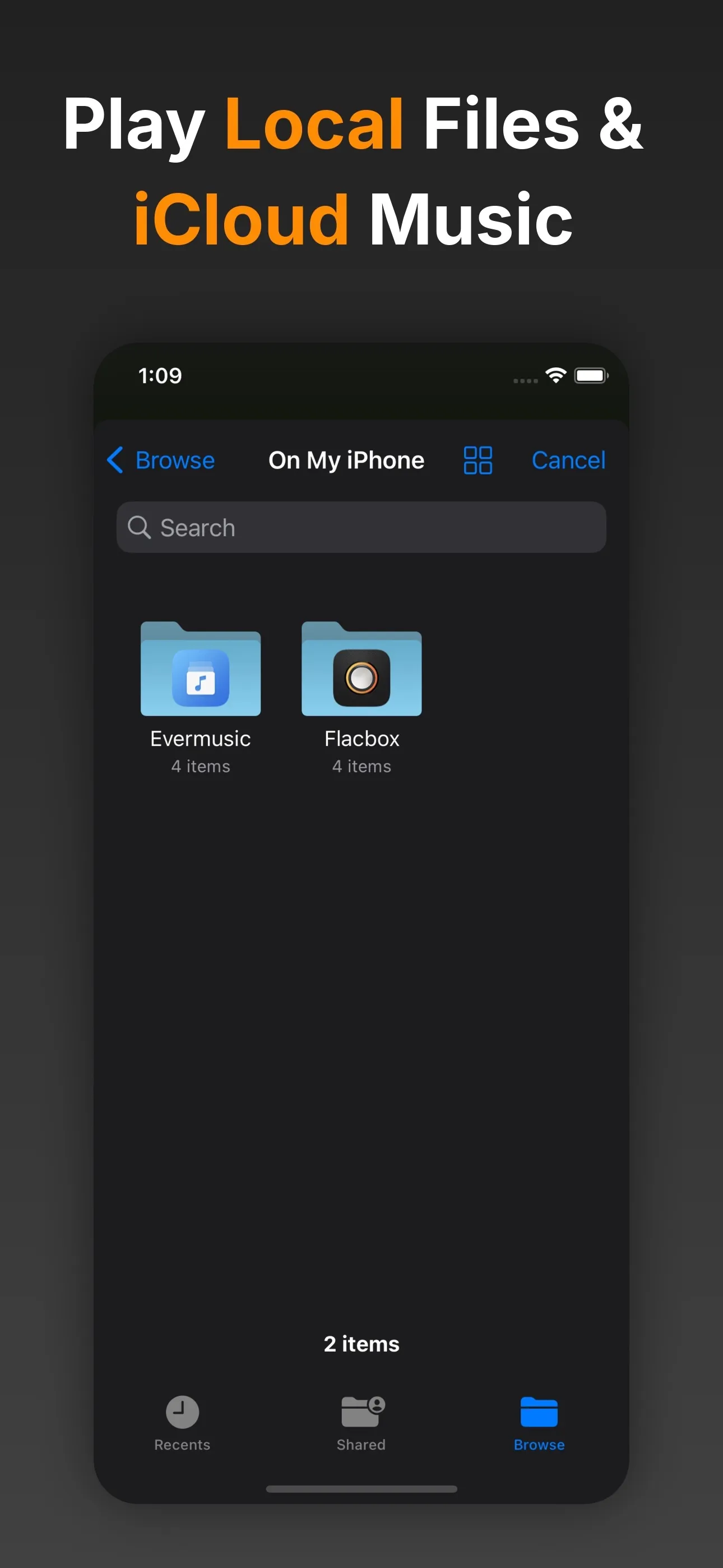 Flacbox: Hi-Res Music Player iphone screenshot 7