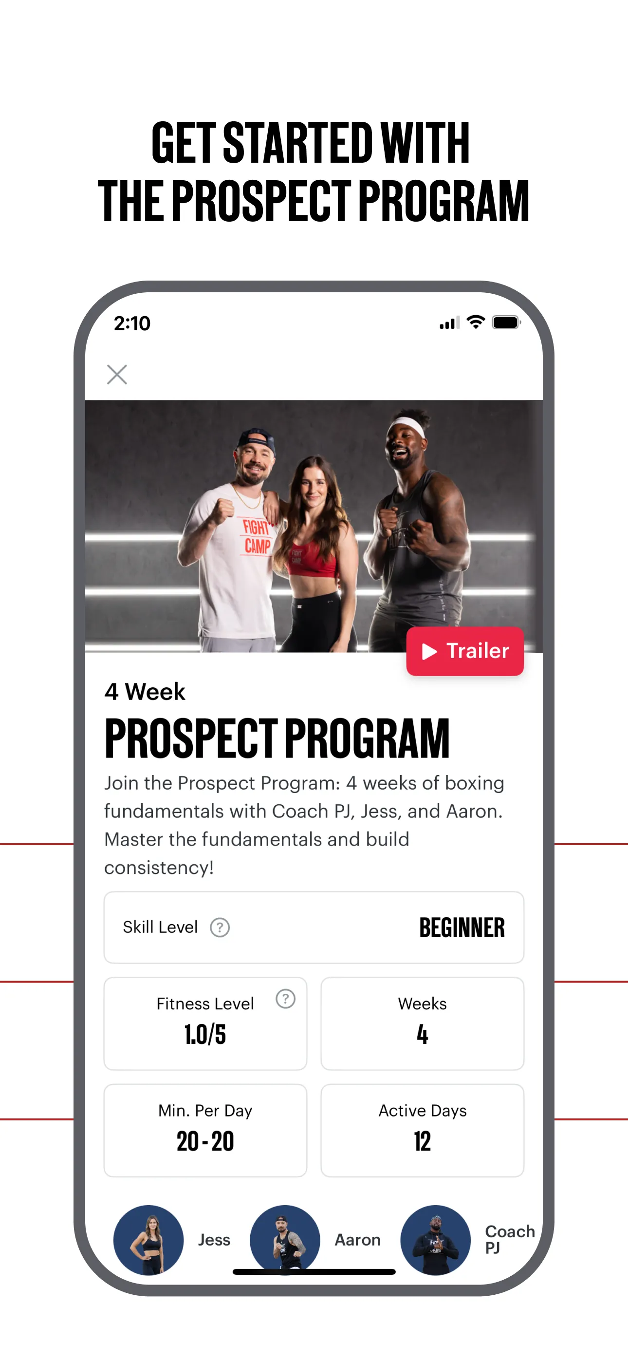 FightCamp Home Boxing Workouts iphone screenshot 2