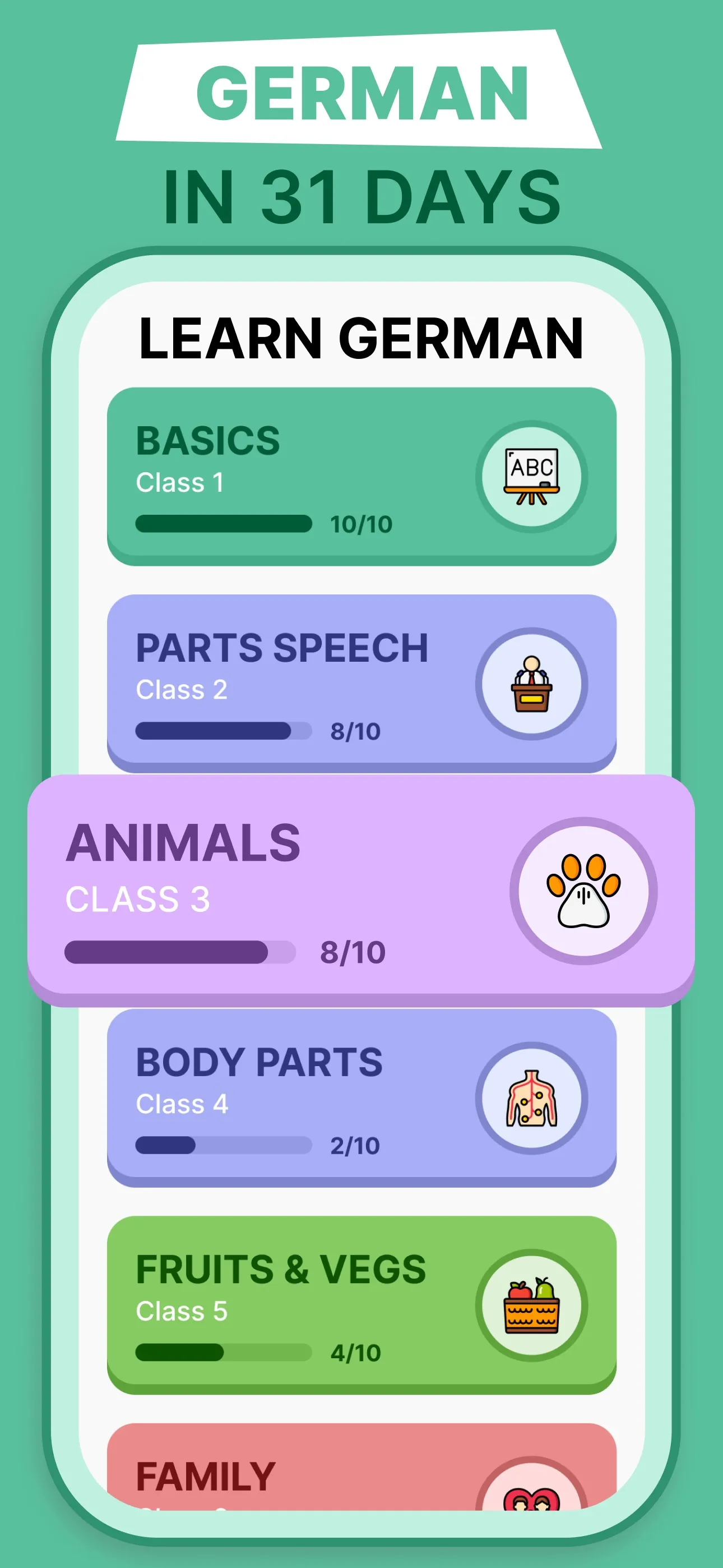 Learn German for Beginners iphone screenshot 1