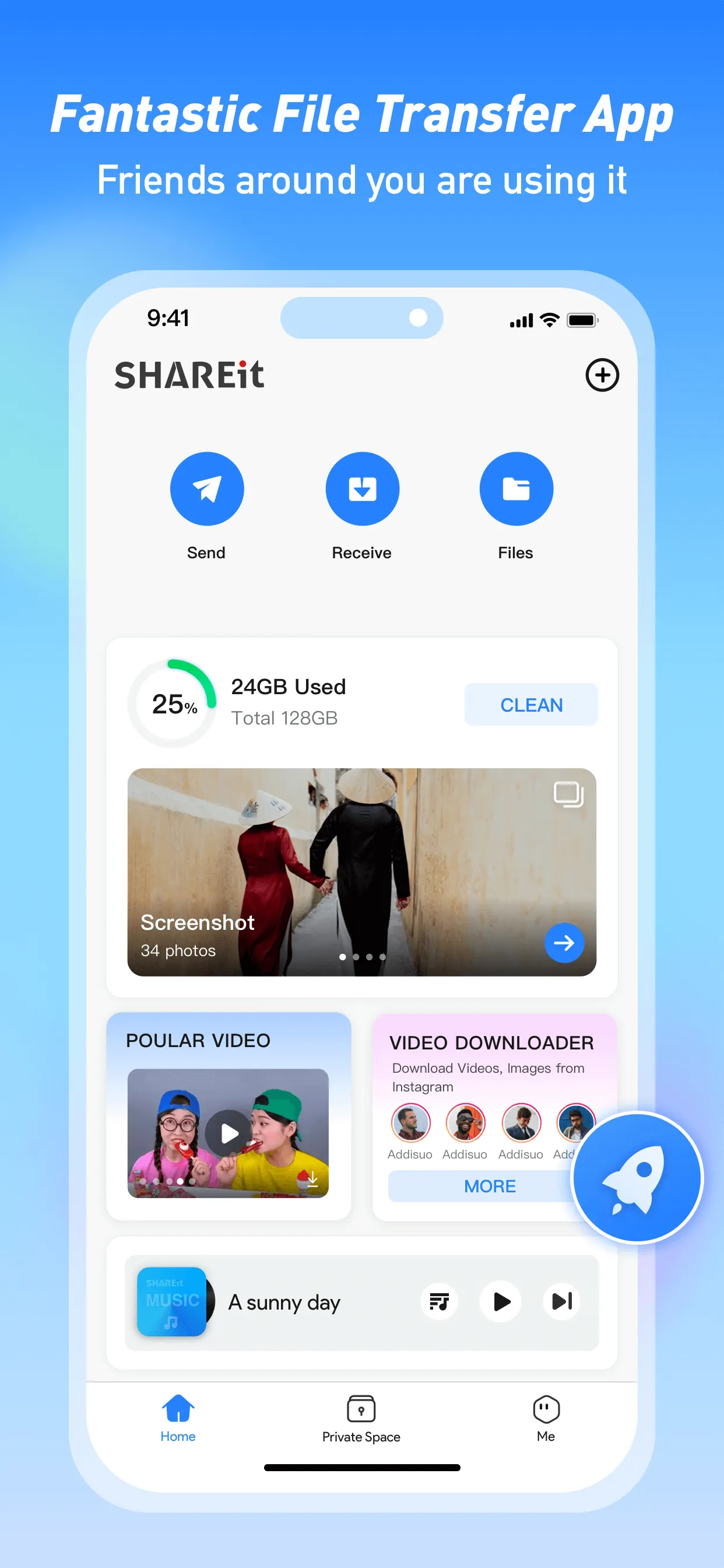 SHAREit: Transfer, Share Files iphone screenshot 1