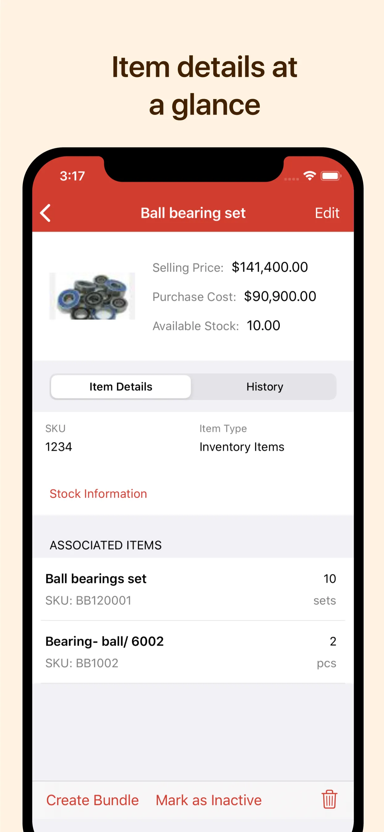 Zoho Inventory Management App iphone screenshot 1
