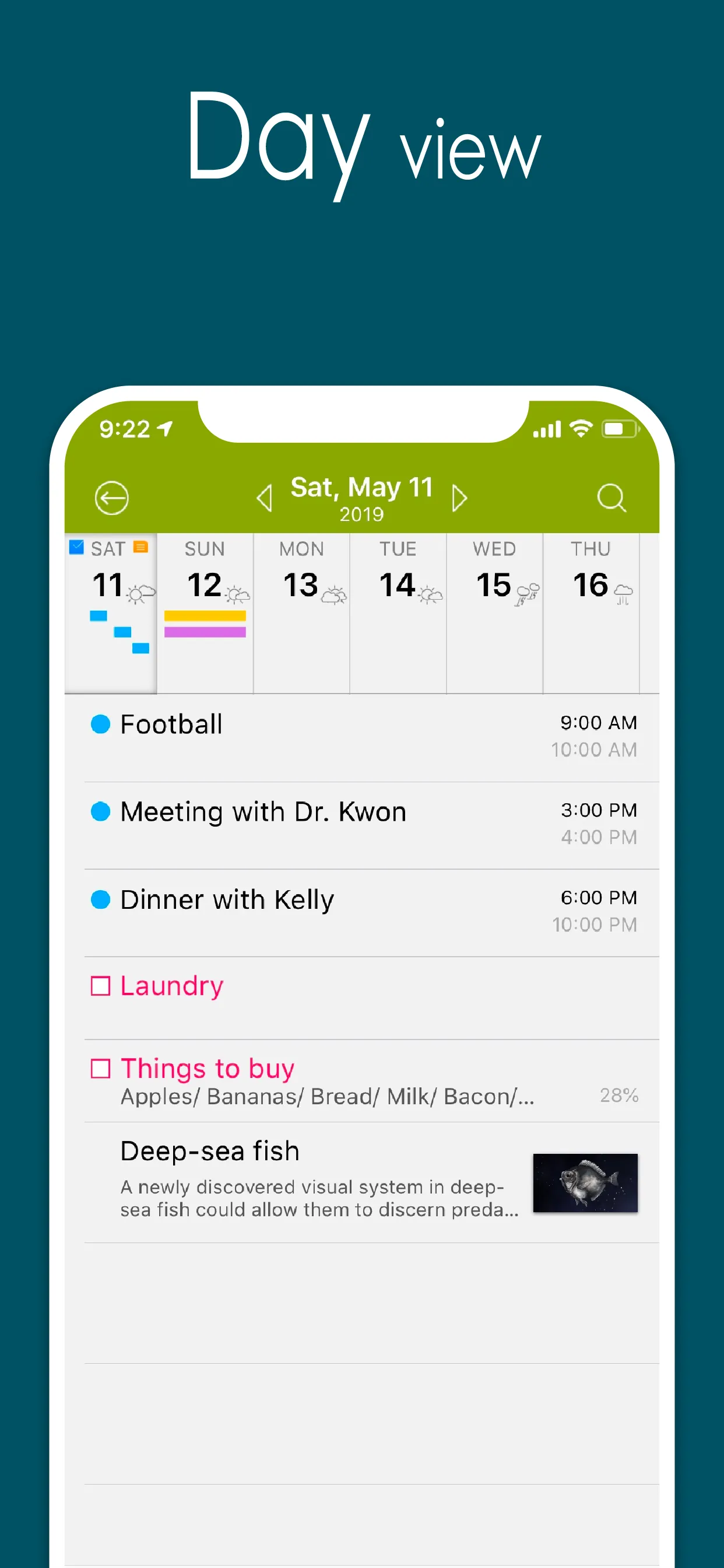 Awesome Calendar iphone screenshot 4