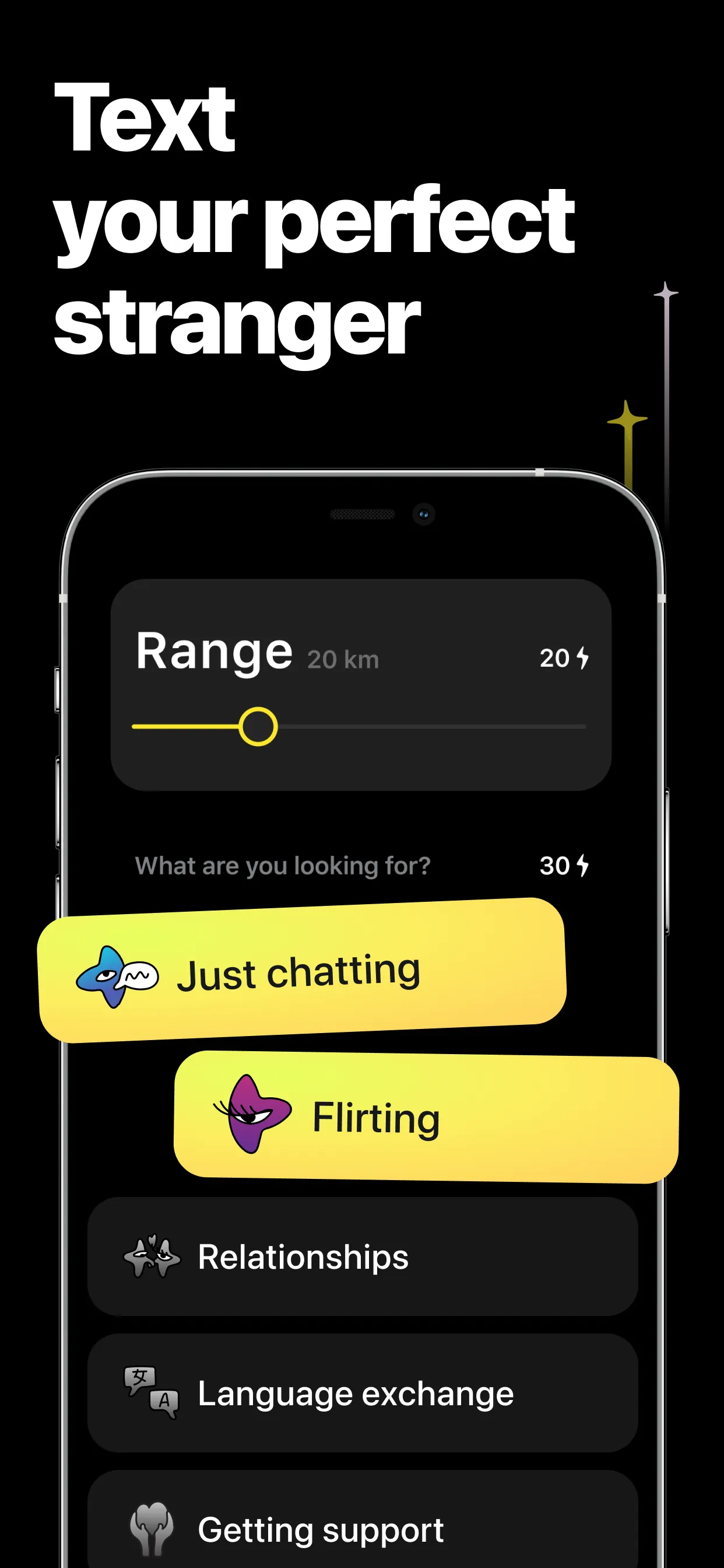 Spark: Anonymous Chat iphone screenshot 2