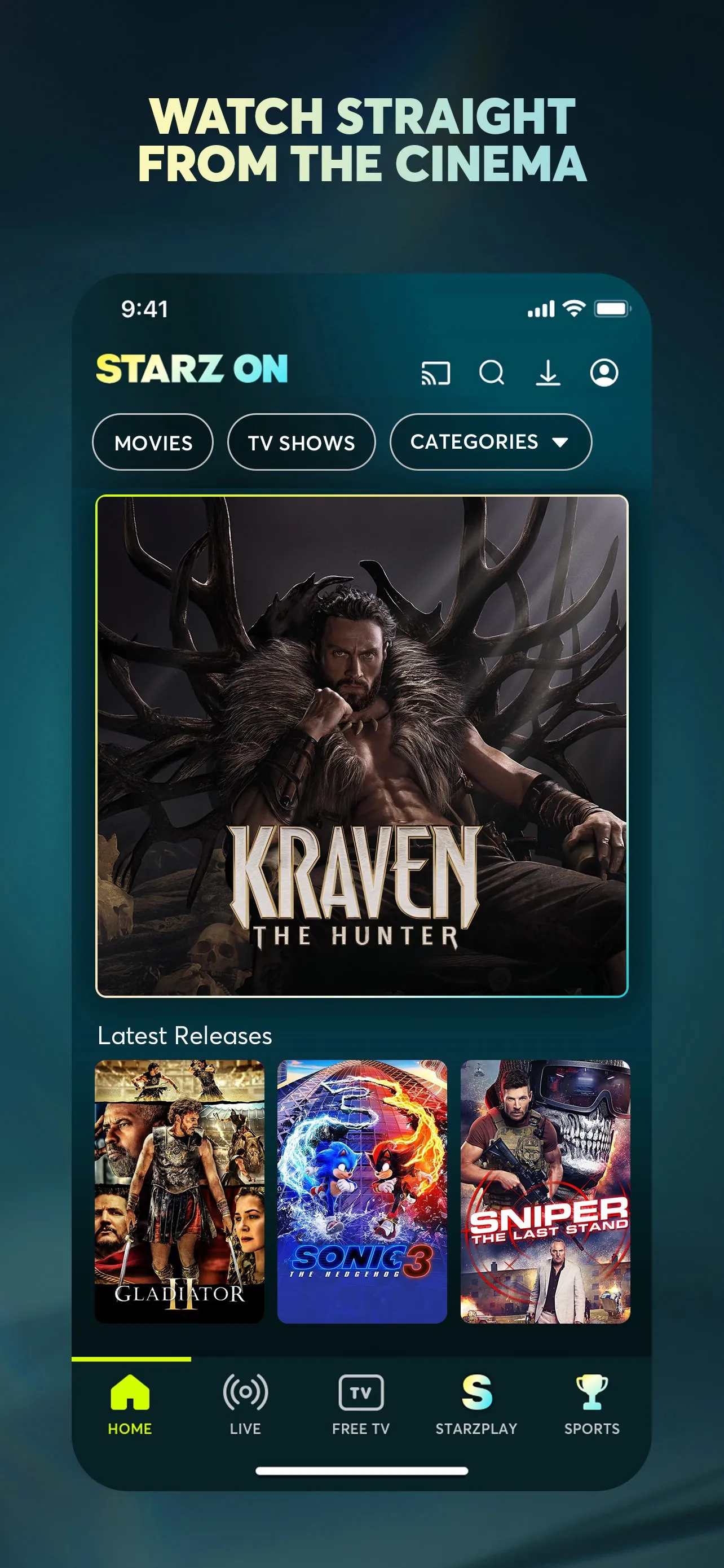STARZ ON iphone screenshot 9