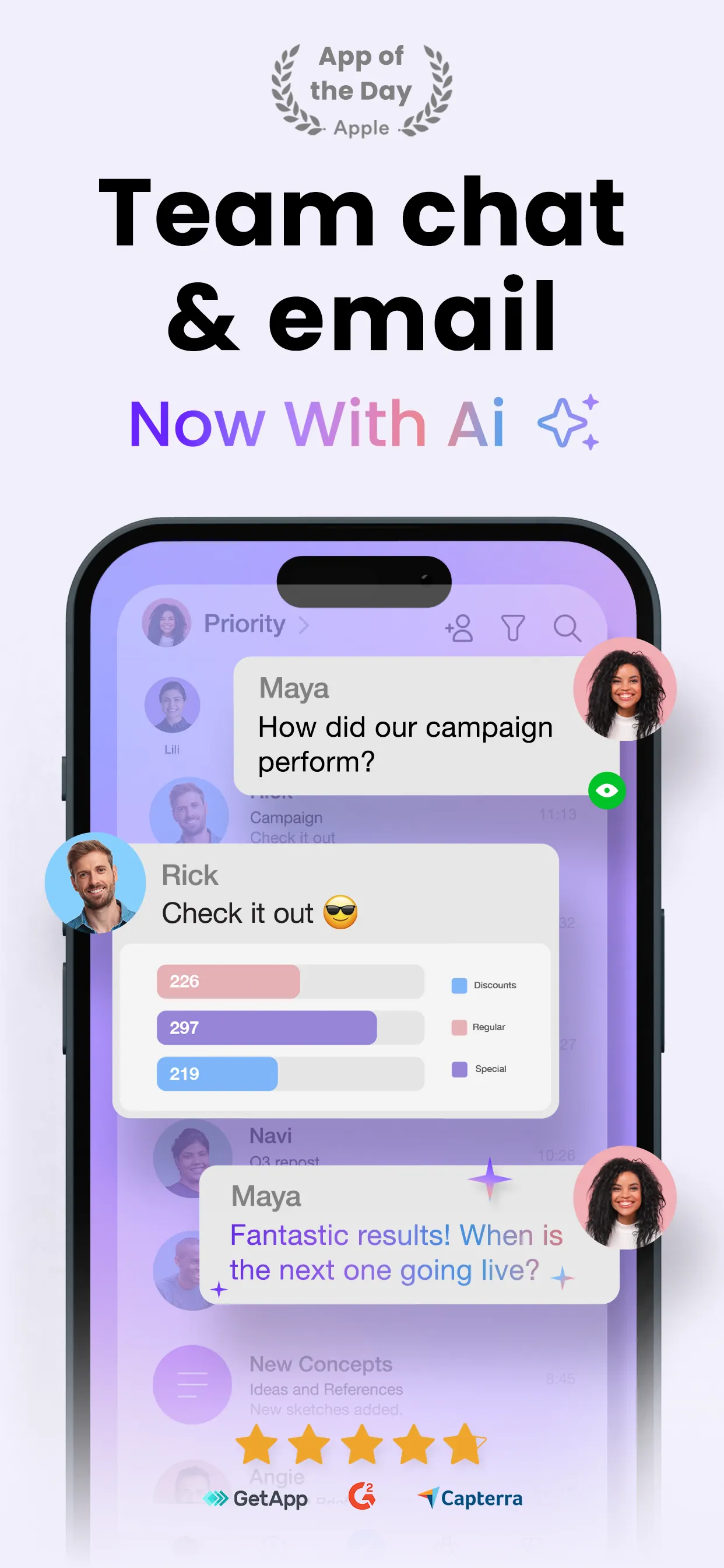 Spike: AI Email & Team Chat iphone screenshot 1