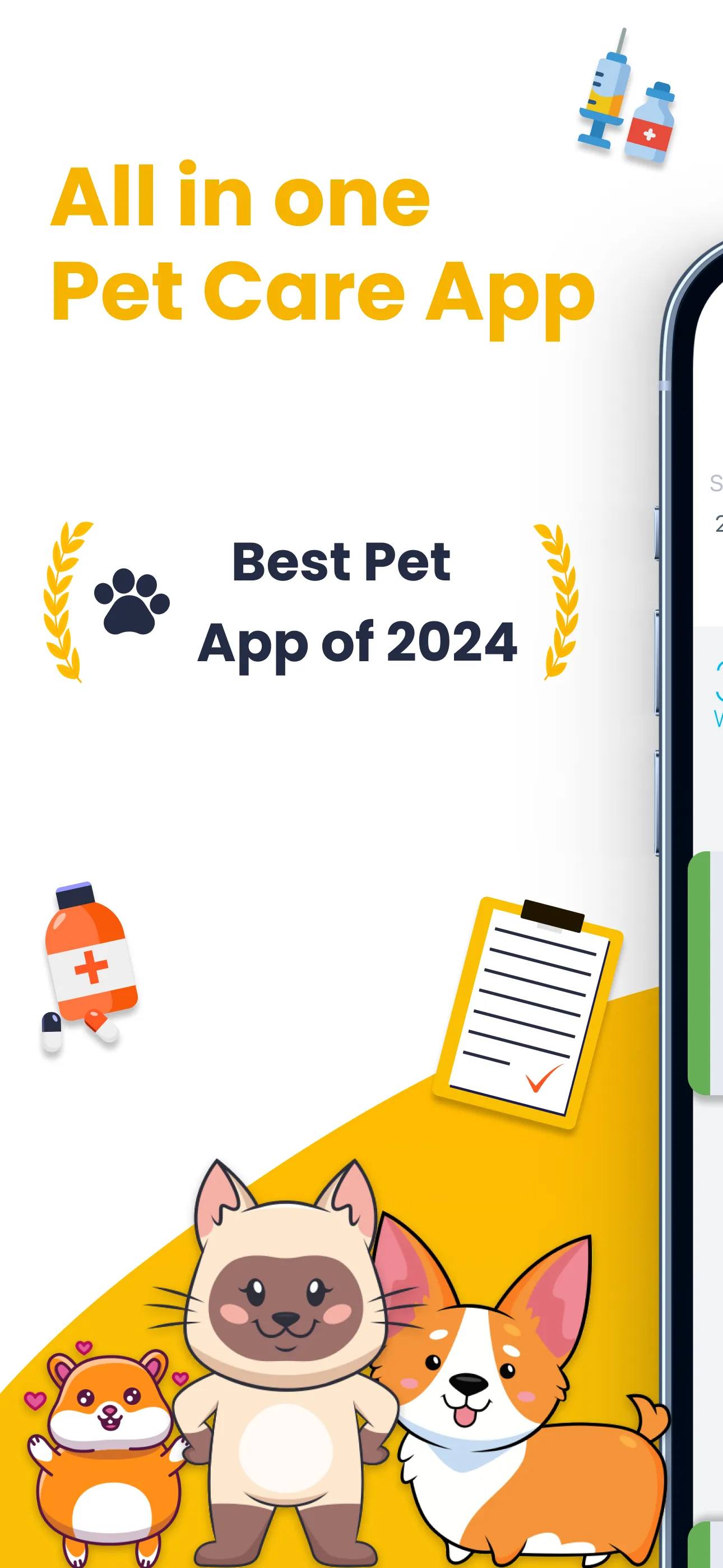 Pet Care Tracker Dog Cat Log iphone screenshot 1