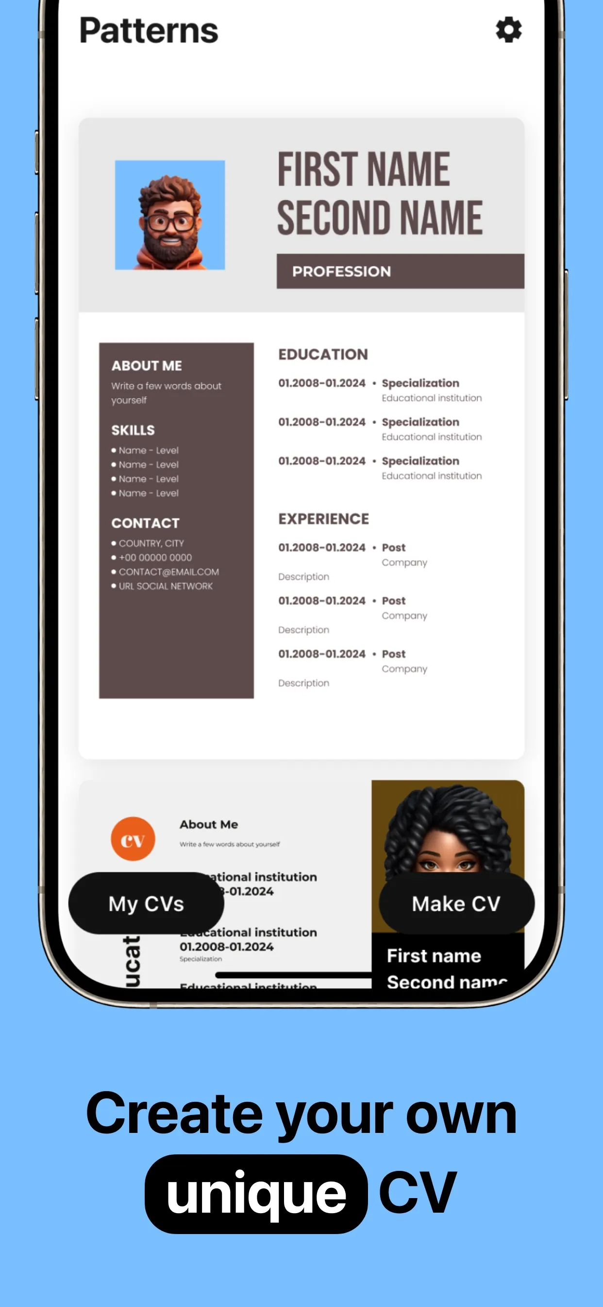 CV Maker & Resume Builder app iphone screenshot 2