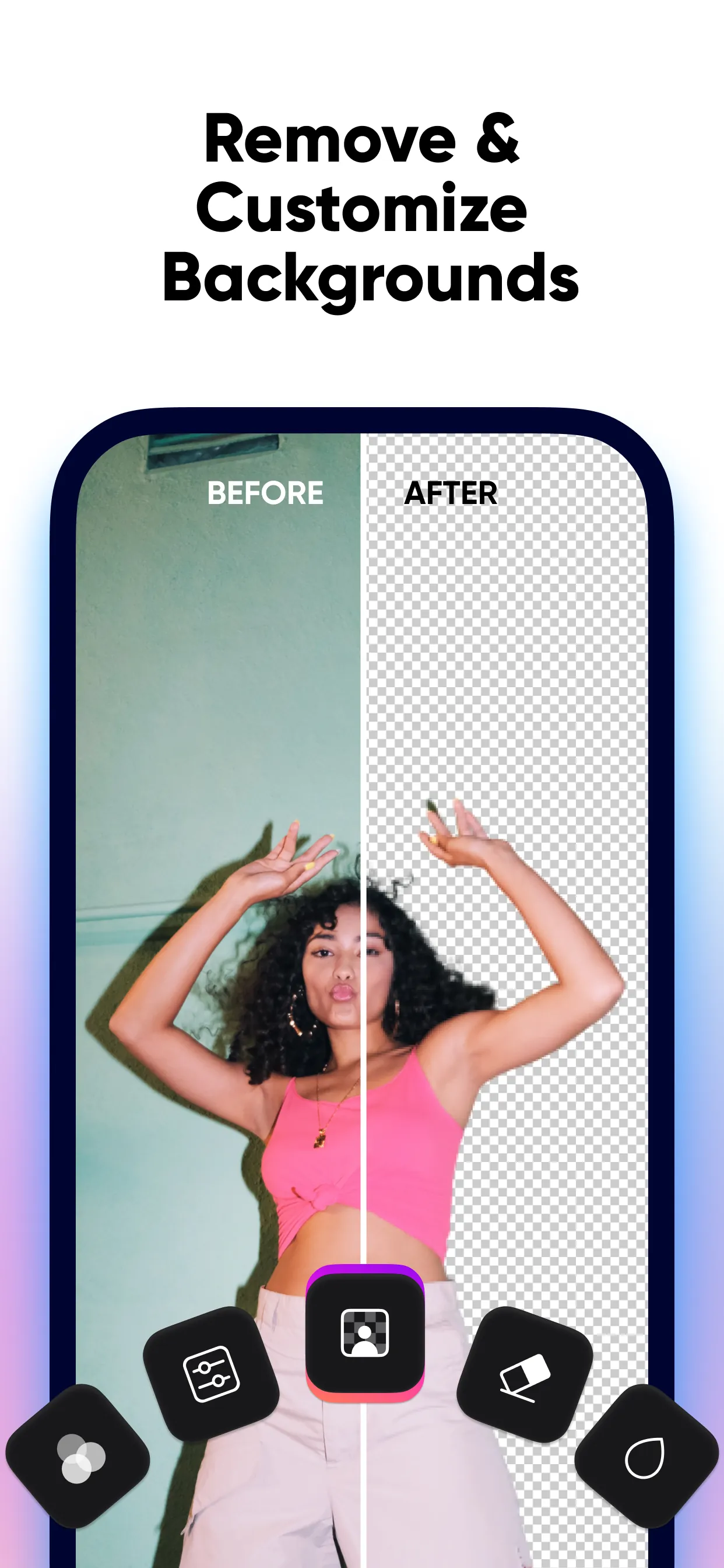 Photo Editor · Retouch & Edit iphone screenshot 1