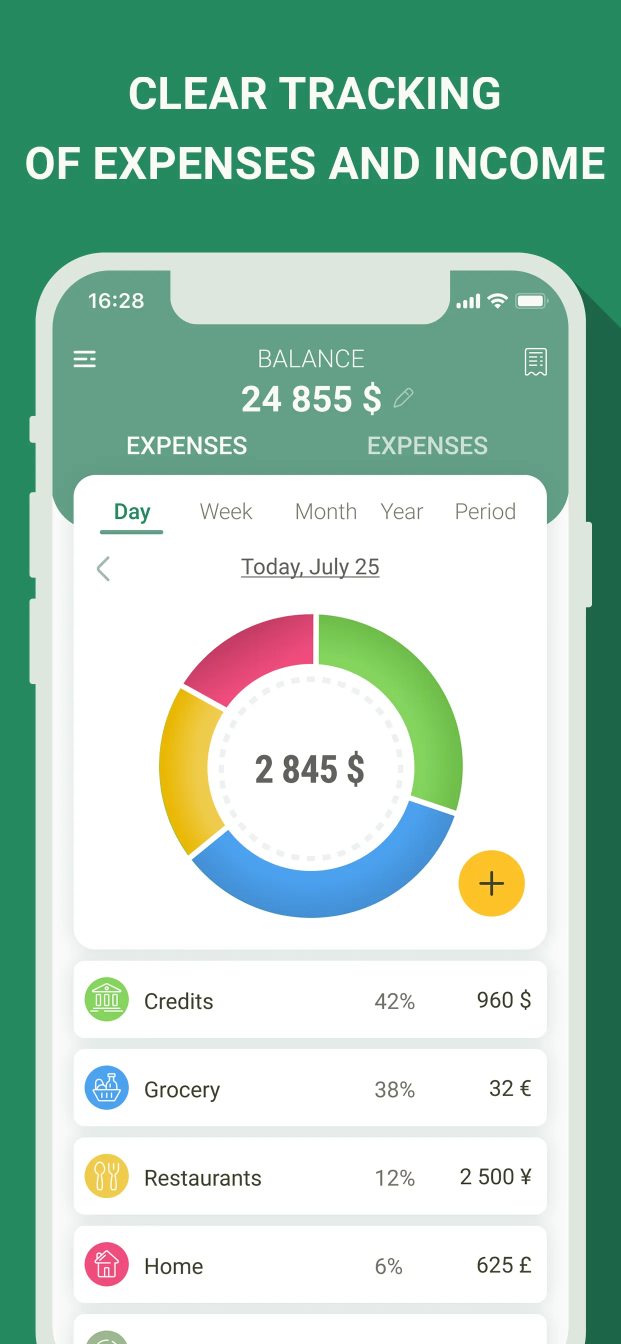 Money manager, expense tracker iphone screenshot 1
